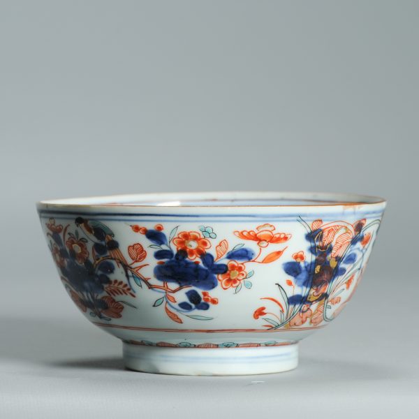 1531 Antique Chinese Kangxi Porcelain Bowl with added Dutch European Decoration of Parrots - Image 8