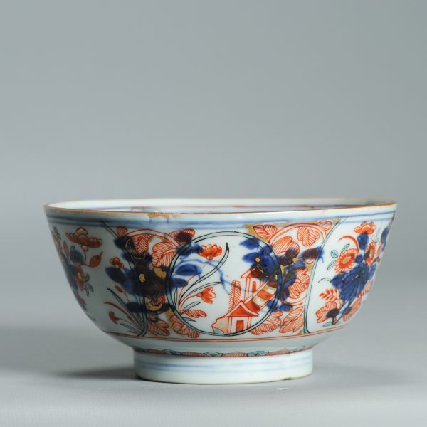 1531 Antique Chinese Kangxi Porcelain Bowl with added Dutch European Decoration of Parrots - Image 6