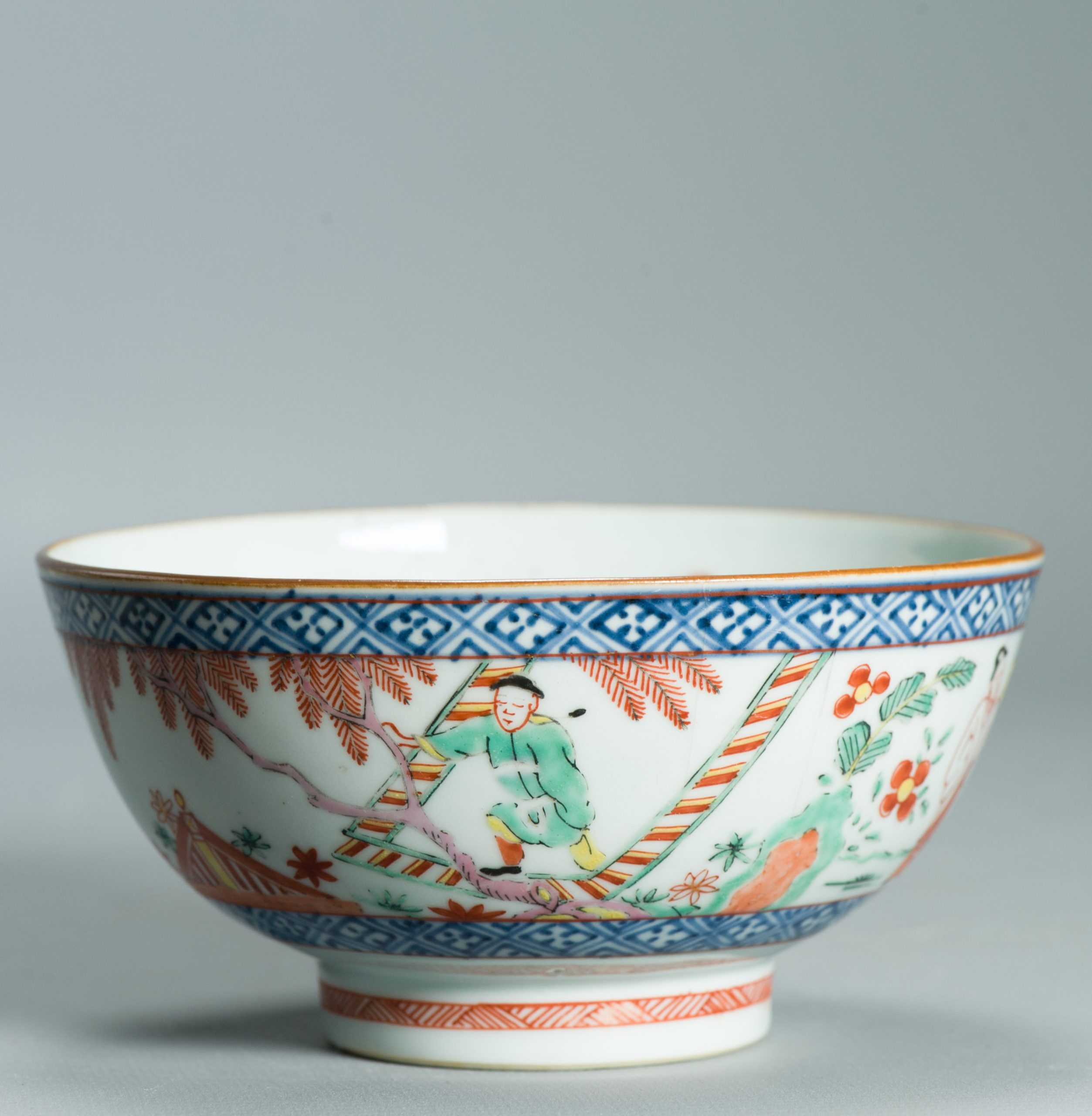 1527 Antique Chinese Porcelain Blue and white Bowl Romance of the Western Chamber Dutch European Decoration - Image 4