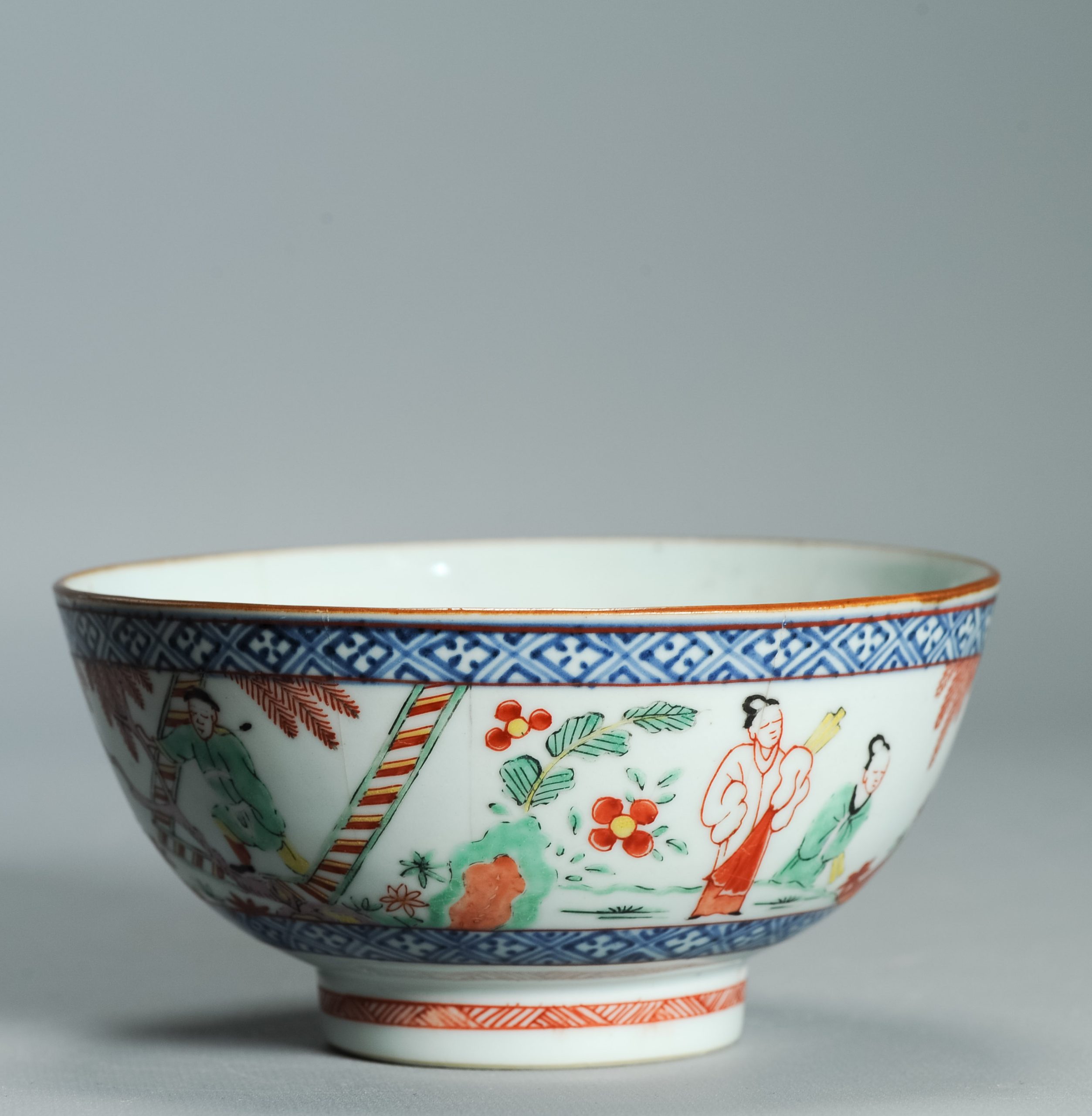 1527 Antique Chinese Porcelain Blue and white Bowl Romance of the Western Chamber Dutch European Decoration - Image 14