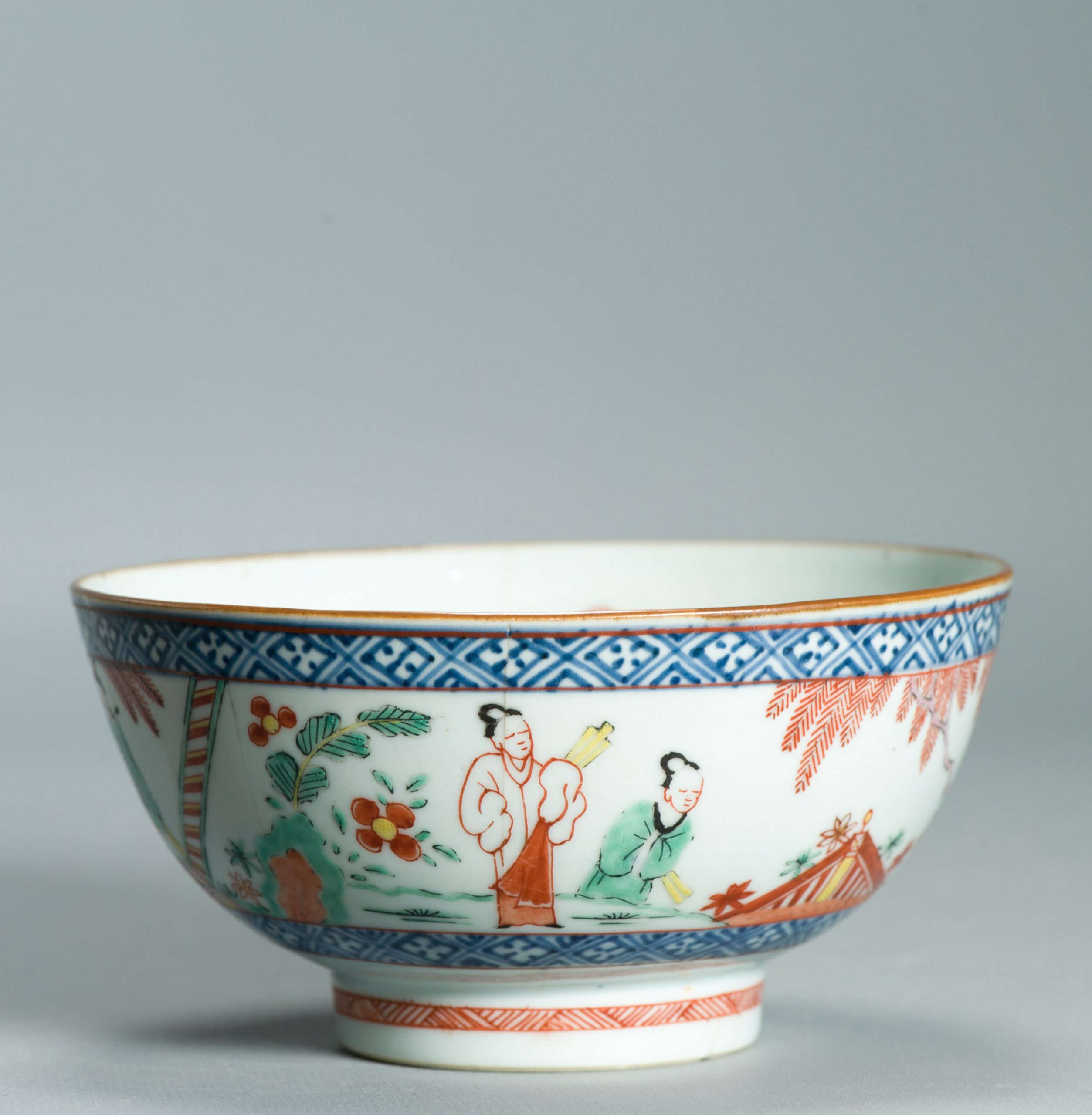 1527 Antique Chinese Porcelain Blue and white Bowl Romance of the Western Chamber Dutch European Decoration - Image 13