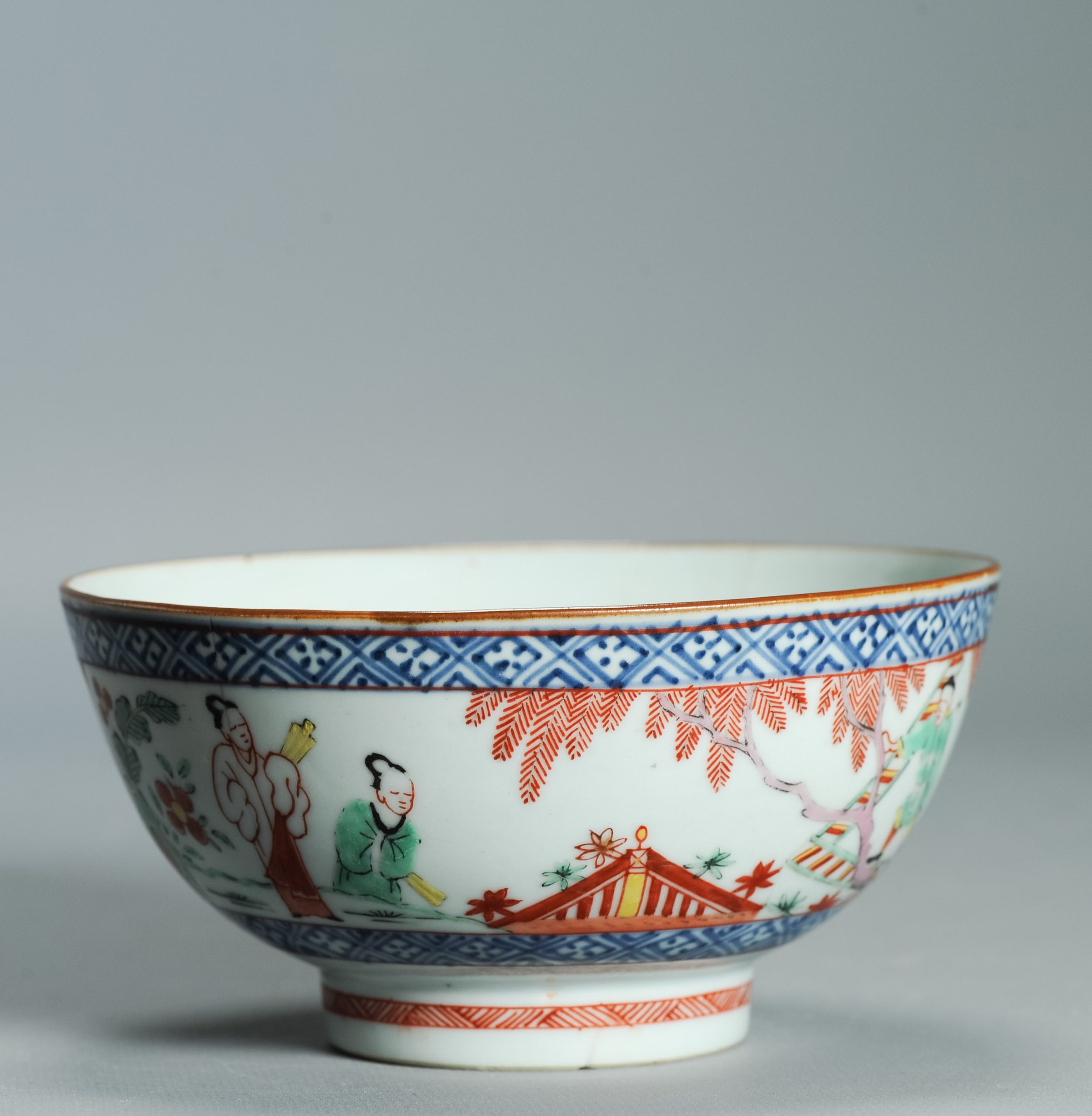 1527 Antique Chinese Porcelain Blue and white Bowl Romance of the Western Chamber Dutch European Decoration - Image 12