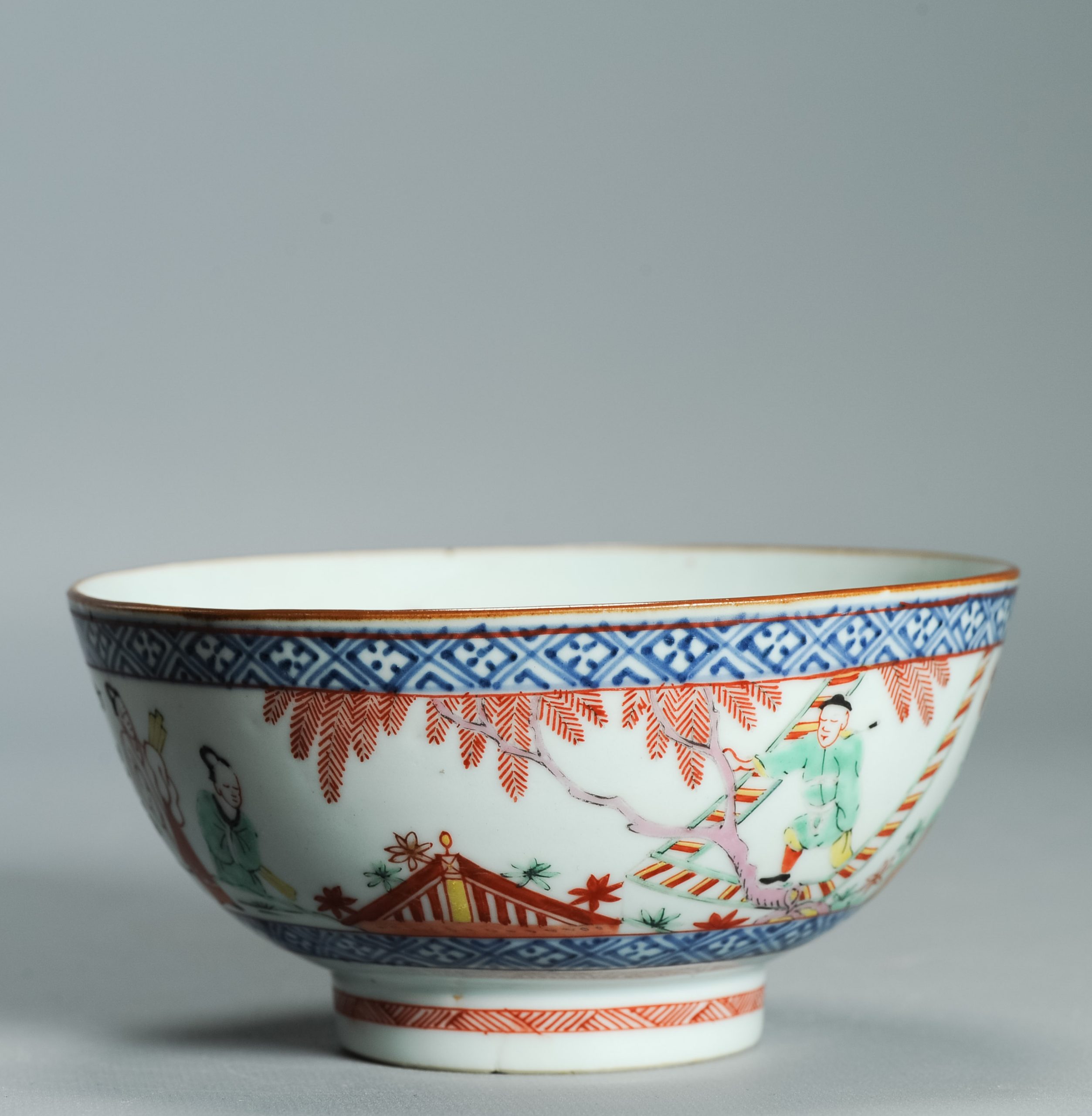 1527 Antique Chinese Porcelain Blue and white Bowl Romance of the Western Chamber Dutch European Decoration - Image 11