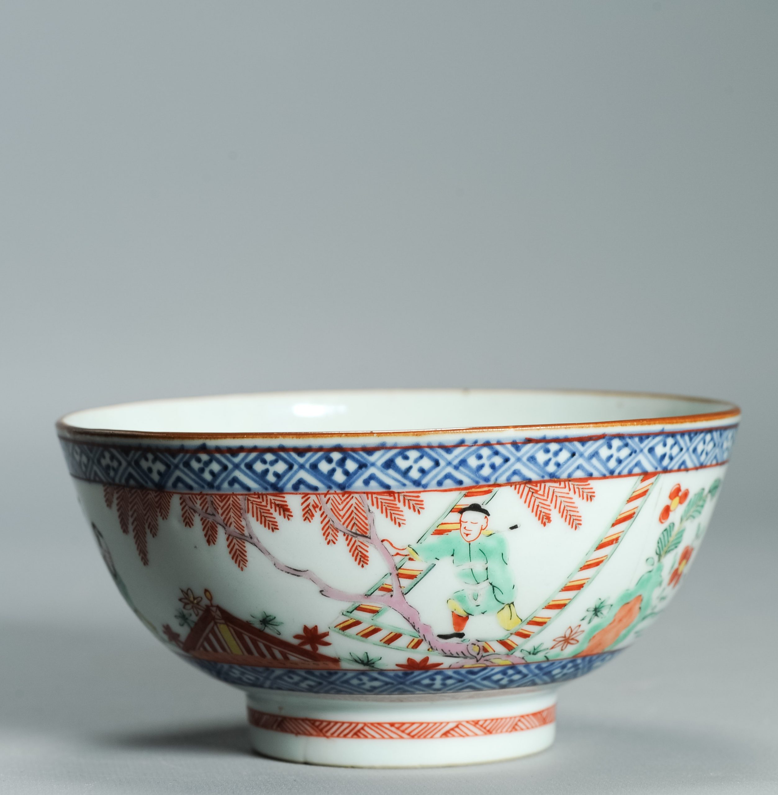 1527 Antique Chinese Porcelain Blue and white Bowl Romance of the Western Chamber Dutch European Decoration - Image 10