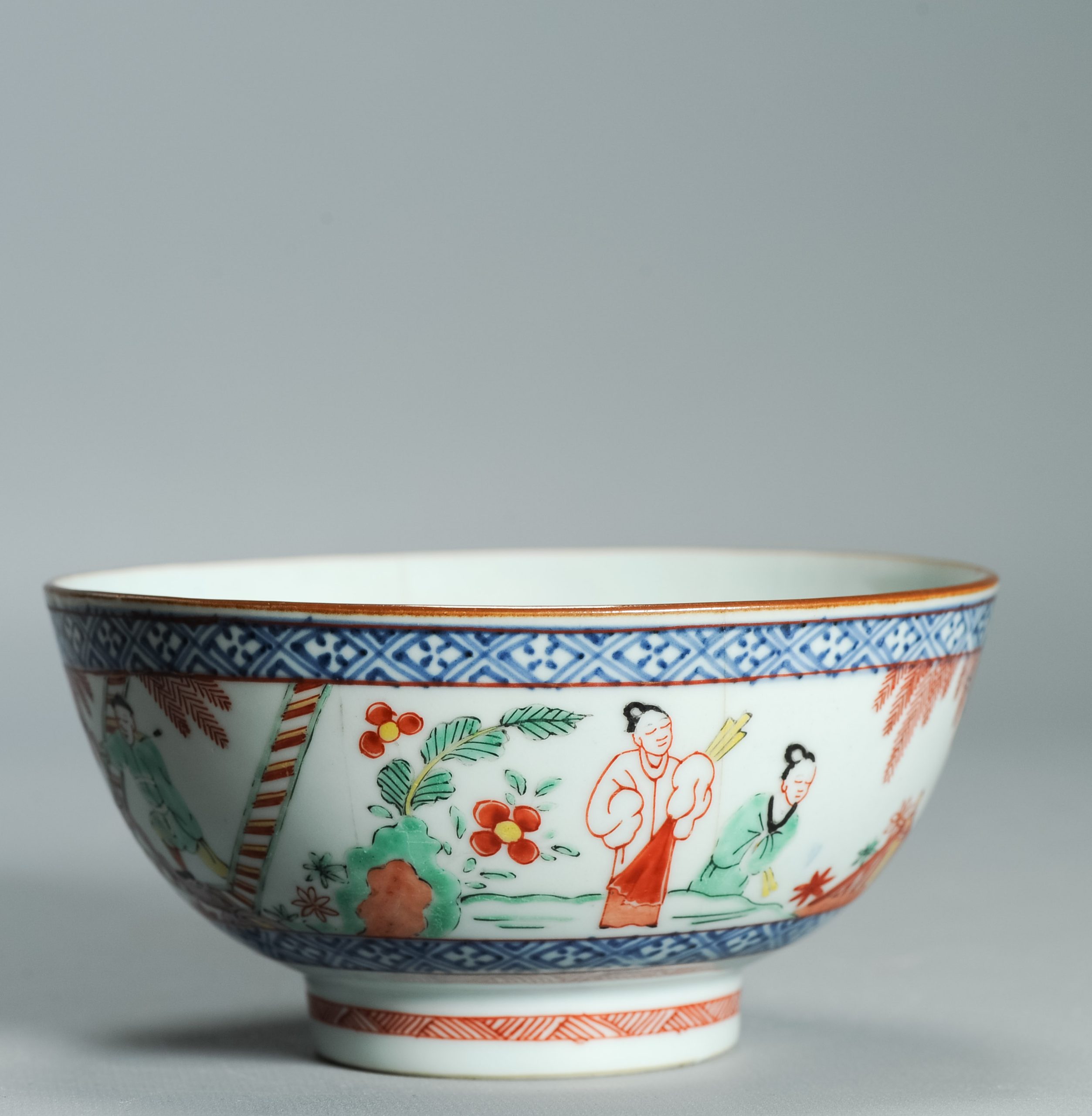 1527 Antique Chinese Porcelain Blue and white Bowl Romance of the Western Chamber Dutch European Decoration - Image 8