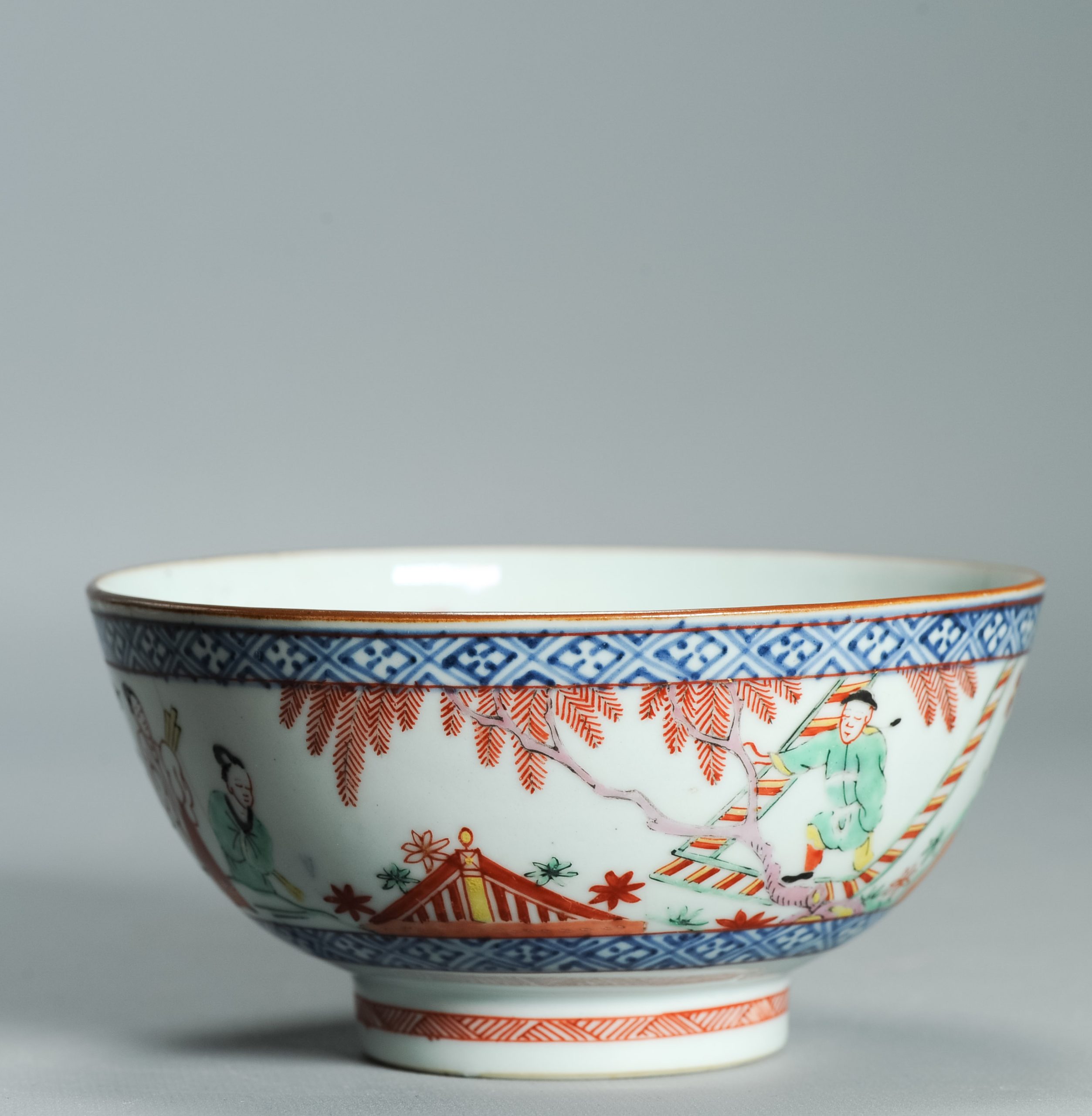 1527 Antique Chinese Porcelain Blue and white Bowl Romance of the Western Chamber Dutch European Decoration - Image 5