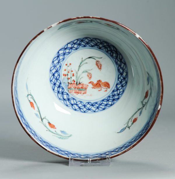 1529 Antique Chinese Porcelain Kangxi/Yongzheng Anhua Carved Bowl with added Dutch Kakiemon Japanese Decoration - Image 16