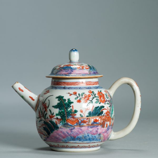 1530 Antique Chinese Porcelain Kangxi/Yongzheng Blue and White Teapot with added Dutch Decoration - Image 23