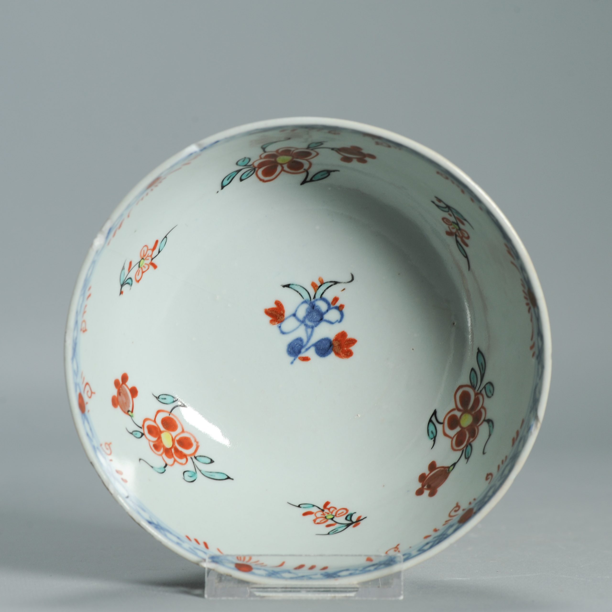 1536 Antique Chinese Porcelain Bowl with added Dutch Landscape Decoration - Image 24