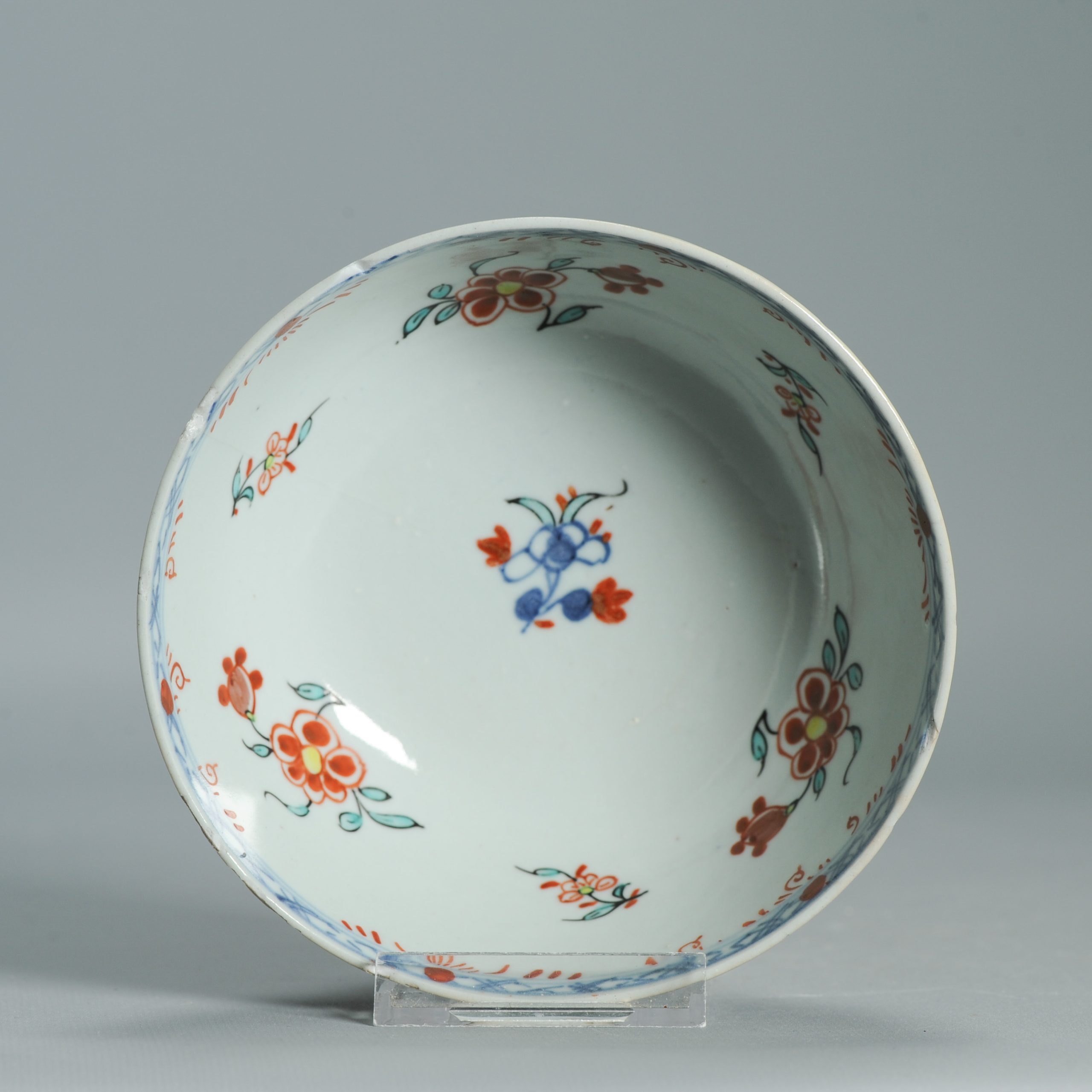 1536 Antique Chinese Porcelain Bowl with added Dutch Landscape Decoration - Image 23