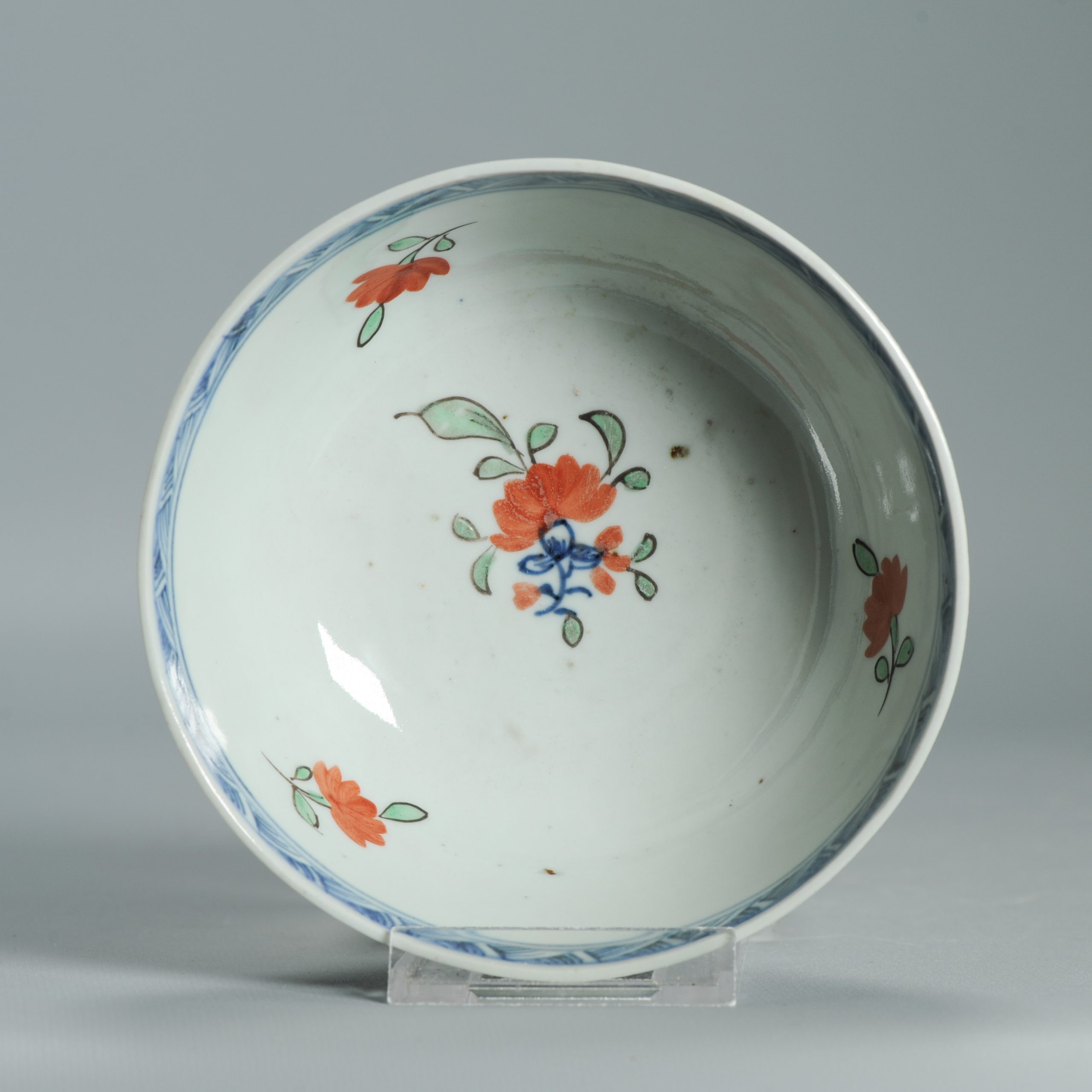 1537 Antique Chinese Porcelain Bowl with added Dutch Willem IV Decoration - Image 5