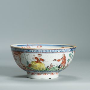 1525 Antique Chinese Porcelain Blue and white Anhua Bowl with Pastoral Redecoration