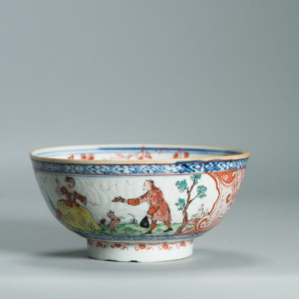 1525 Antique Chinese Porcelain Blue and white Anhua Bowl with Pastoral Redecoration - Image 4