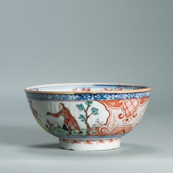 1525 Antique Chinese Porcelain Blue and white Anhua Bowl with Pastoral Redecoration - Image 7