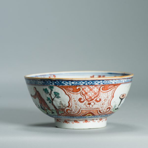 1525 Antique Chinese Porcelain Blue and white Anhua Bowl with Pastoral Redecoration - Image 8