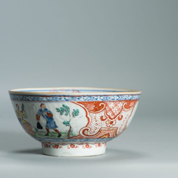 1525 Antique Chinese Porcelain Blue and white Anhua Bowl with Pastoral Redecoration - Image 14