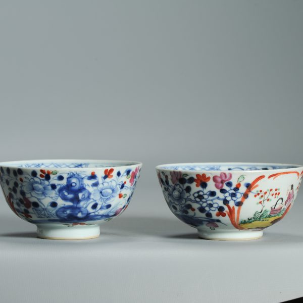 1538 & 1539 Antique Chinese Porcelain Bowl with added Dutch Decoration of Witch - Image 6