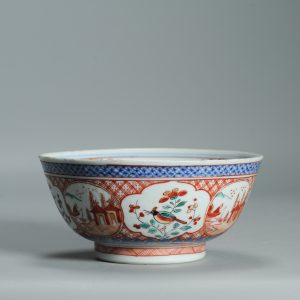 1542 Antique Chinese Porcelain Bowl with a classic design of landscape and Birds