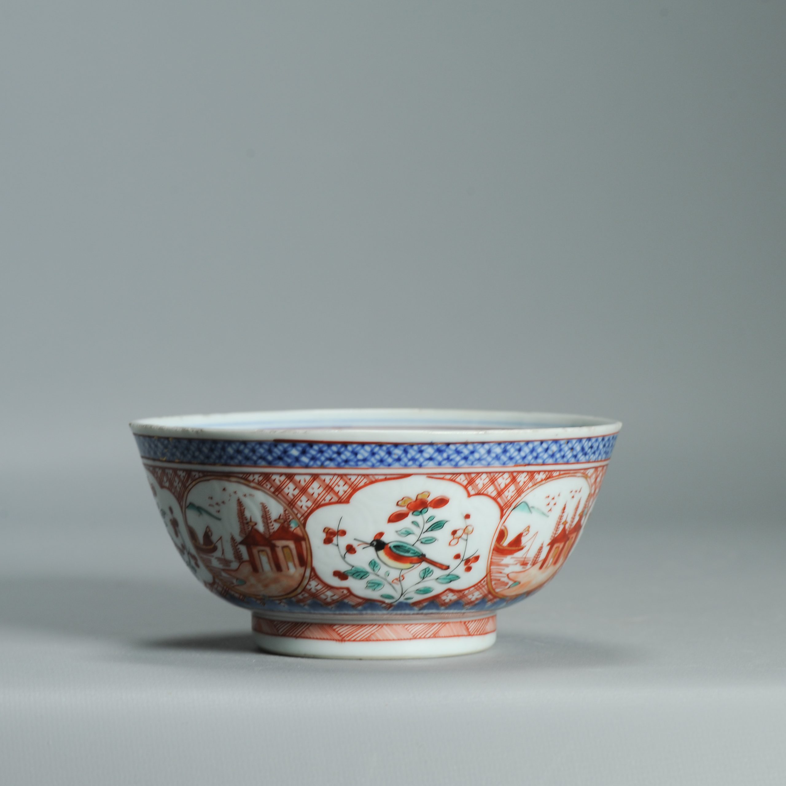 1542 Antique Chinese Porcelain Bowl with a classic design of landscape and Birds - Image 10