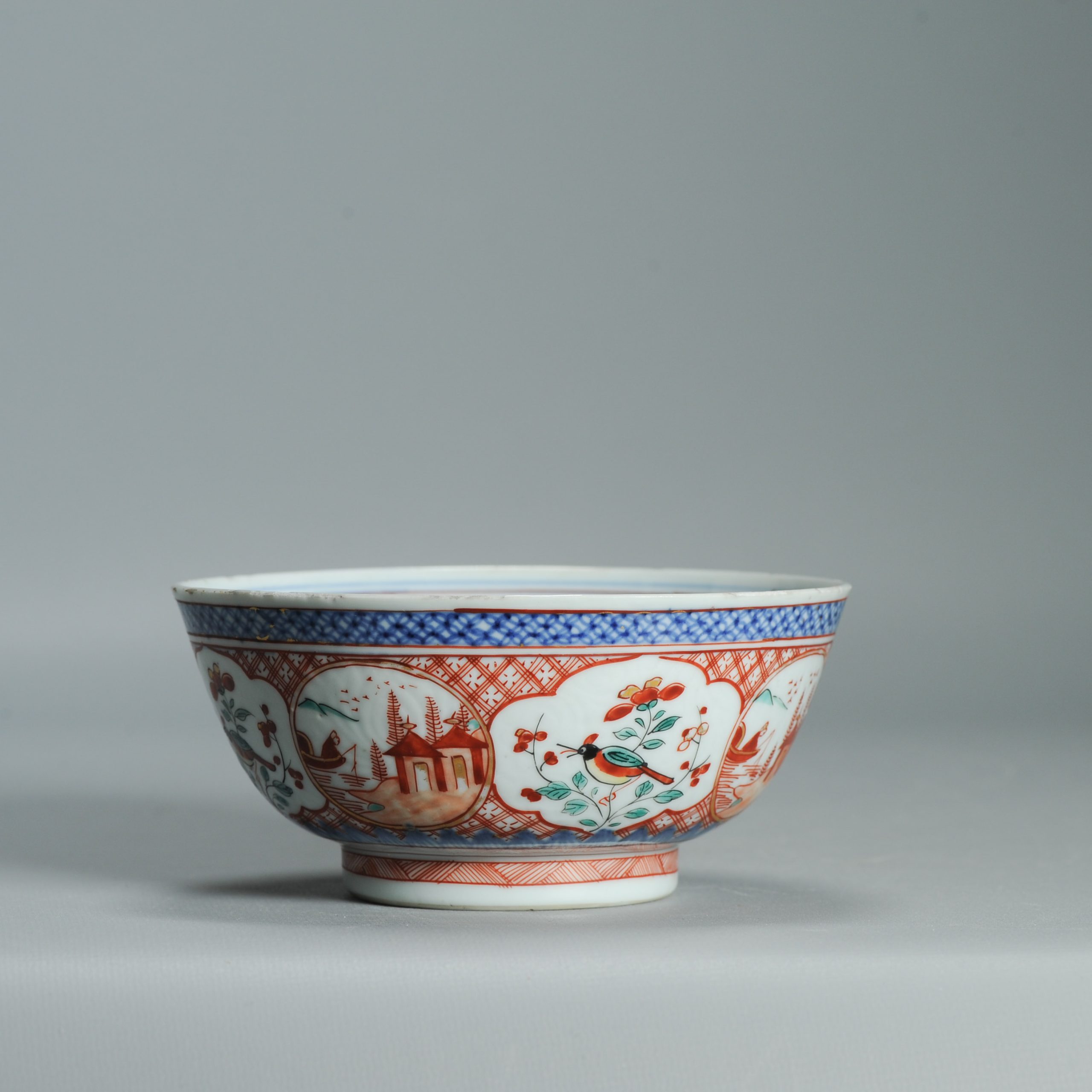 1542 Antique Chinese Porcelain Bowl with a classic design of landscape and Birds - Image 15