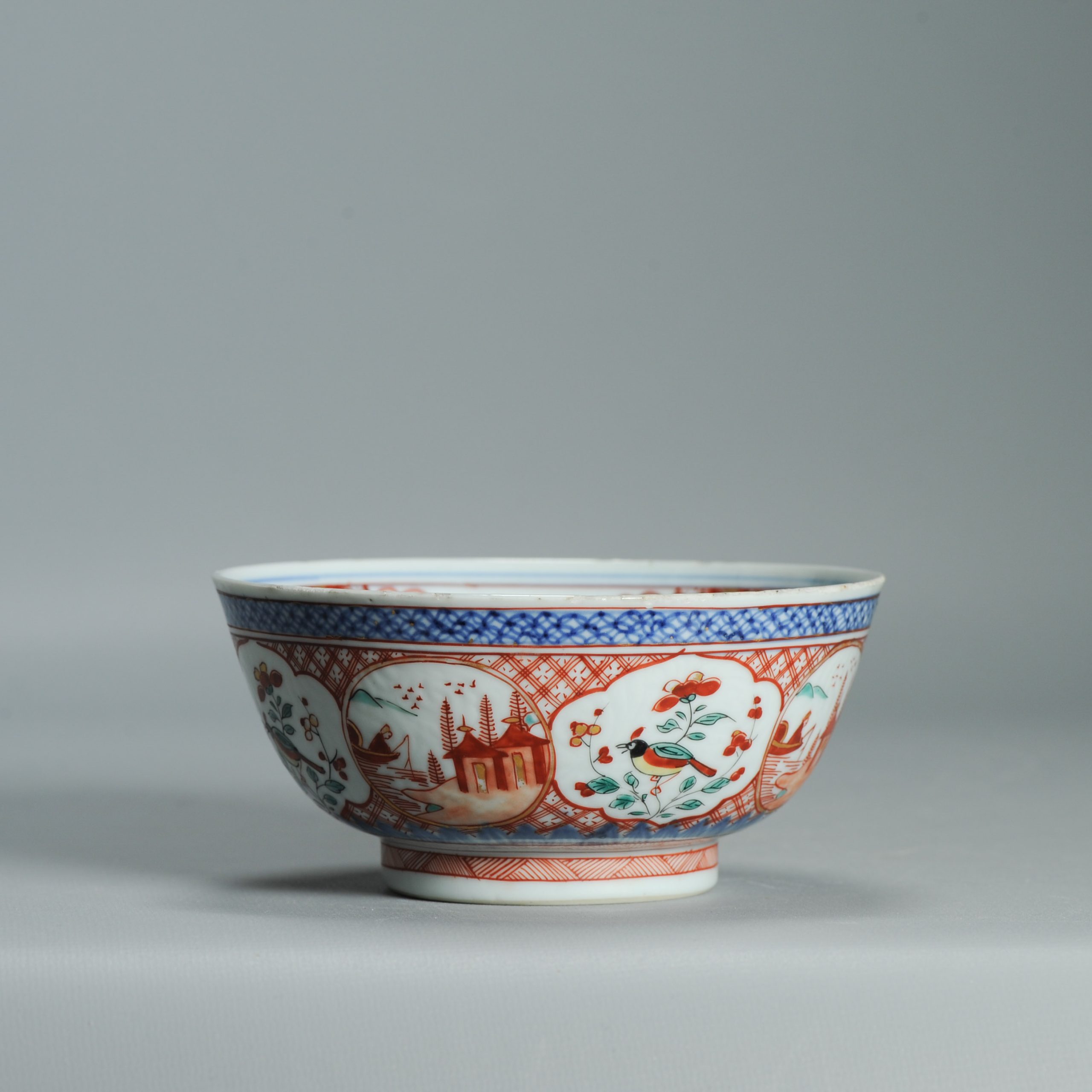 1542 Antique Chinese Porcelain Bowl with a classic design of landscape and Birds - Image 14