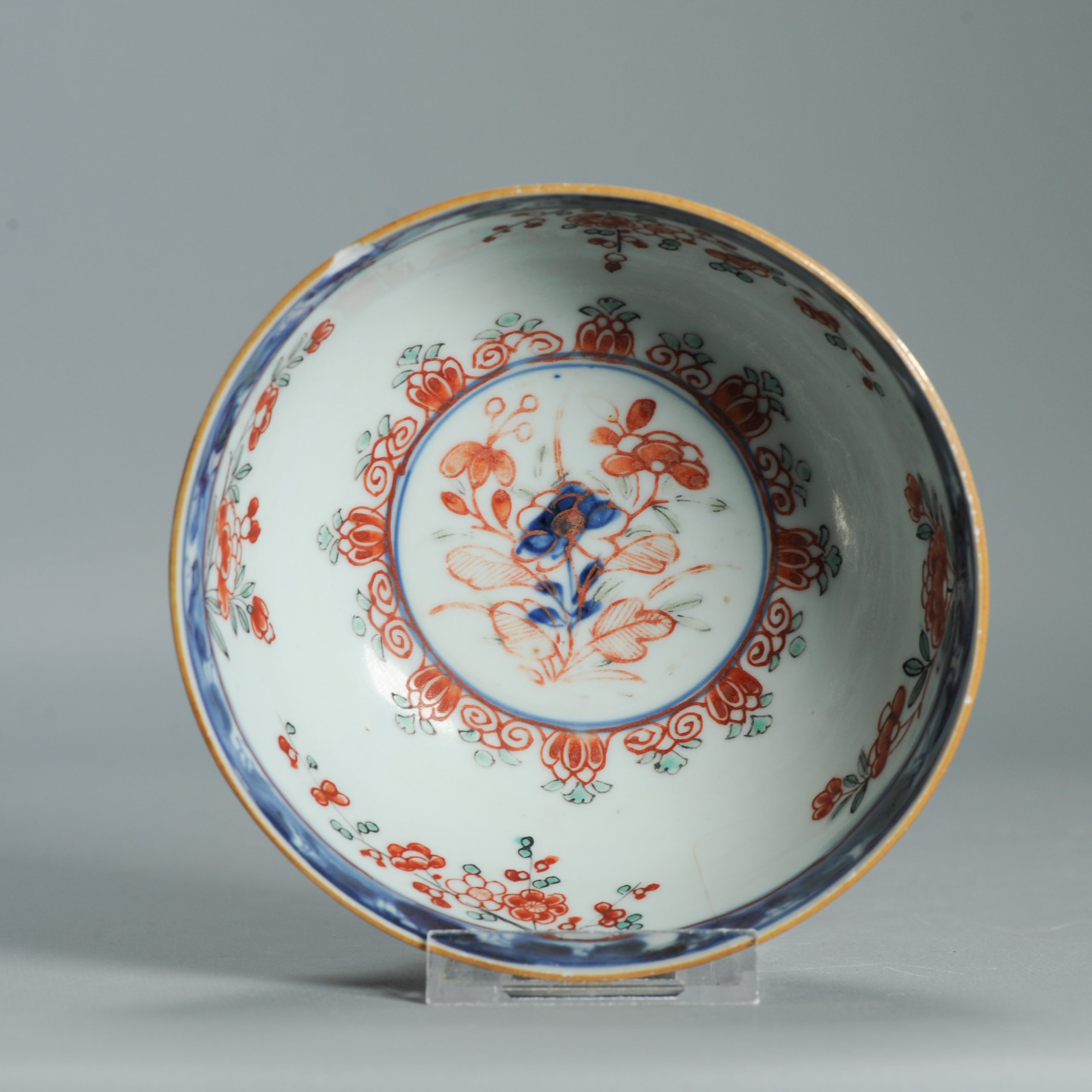 1544 Antique Chinese Porcelain Bowl with a Chinese design of parrots - Image 16