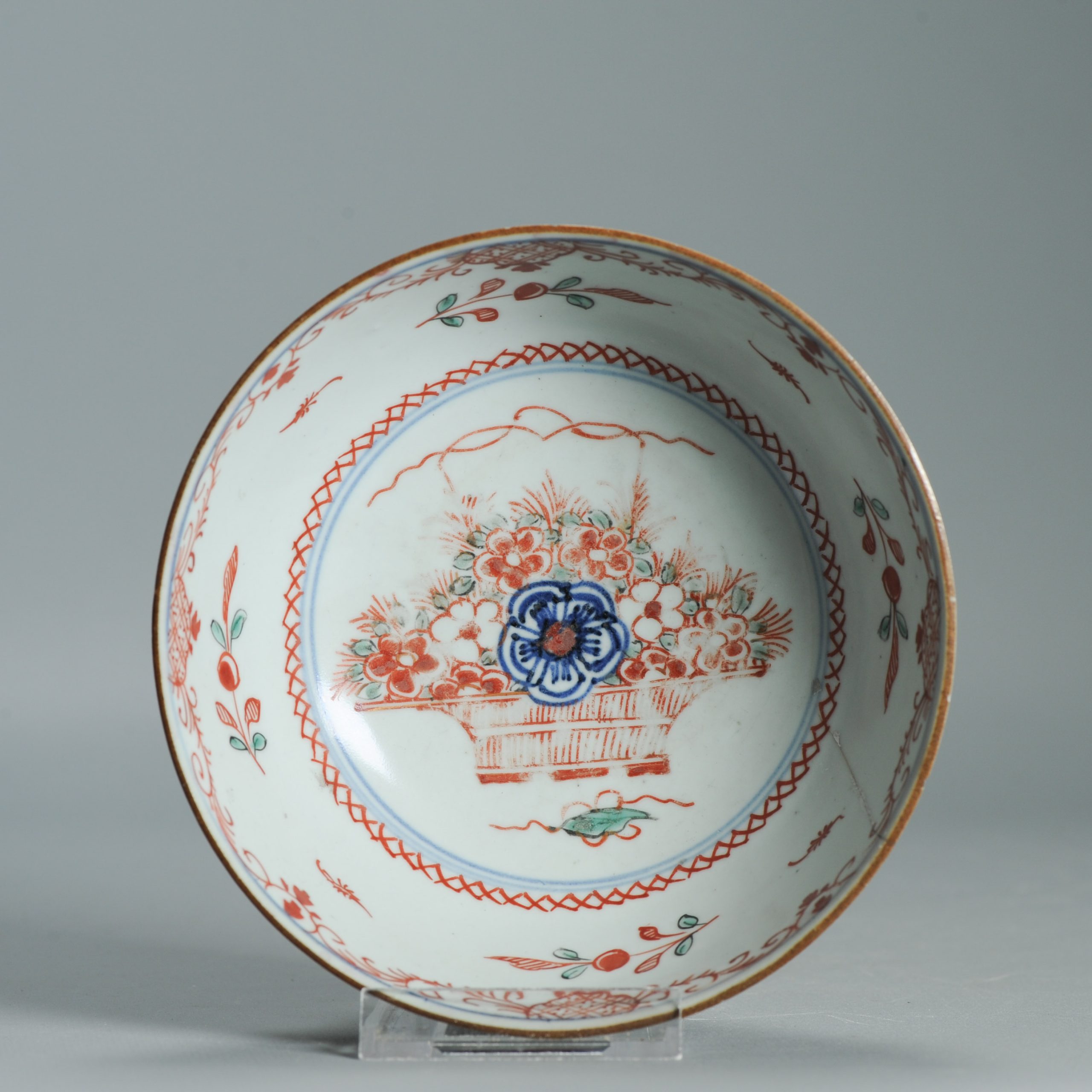 1545 Antique Chinese Porcelain Bowl with a Chinese design of flowers - Image 14