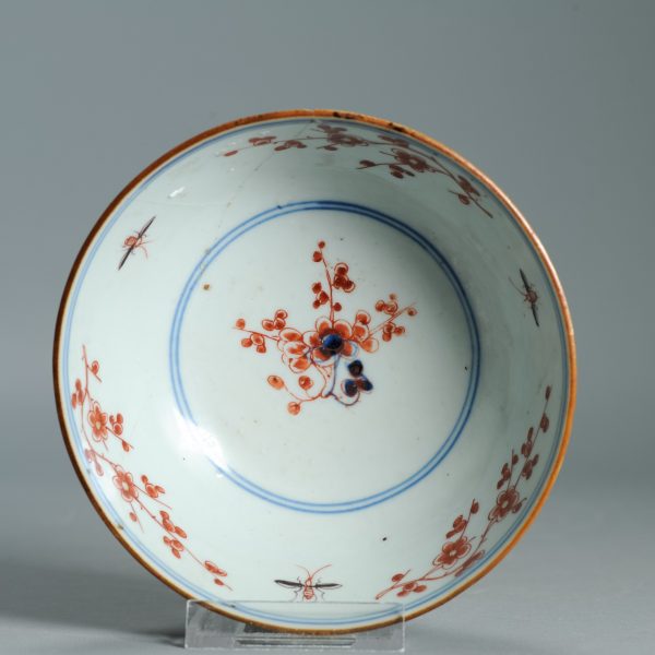 1540 Antique Chinese Porcelain Bowl with added Dutch Decoration of odd birds - Image 4