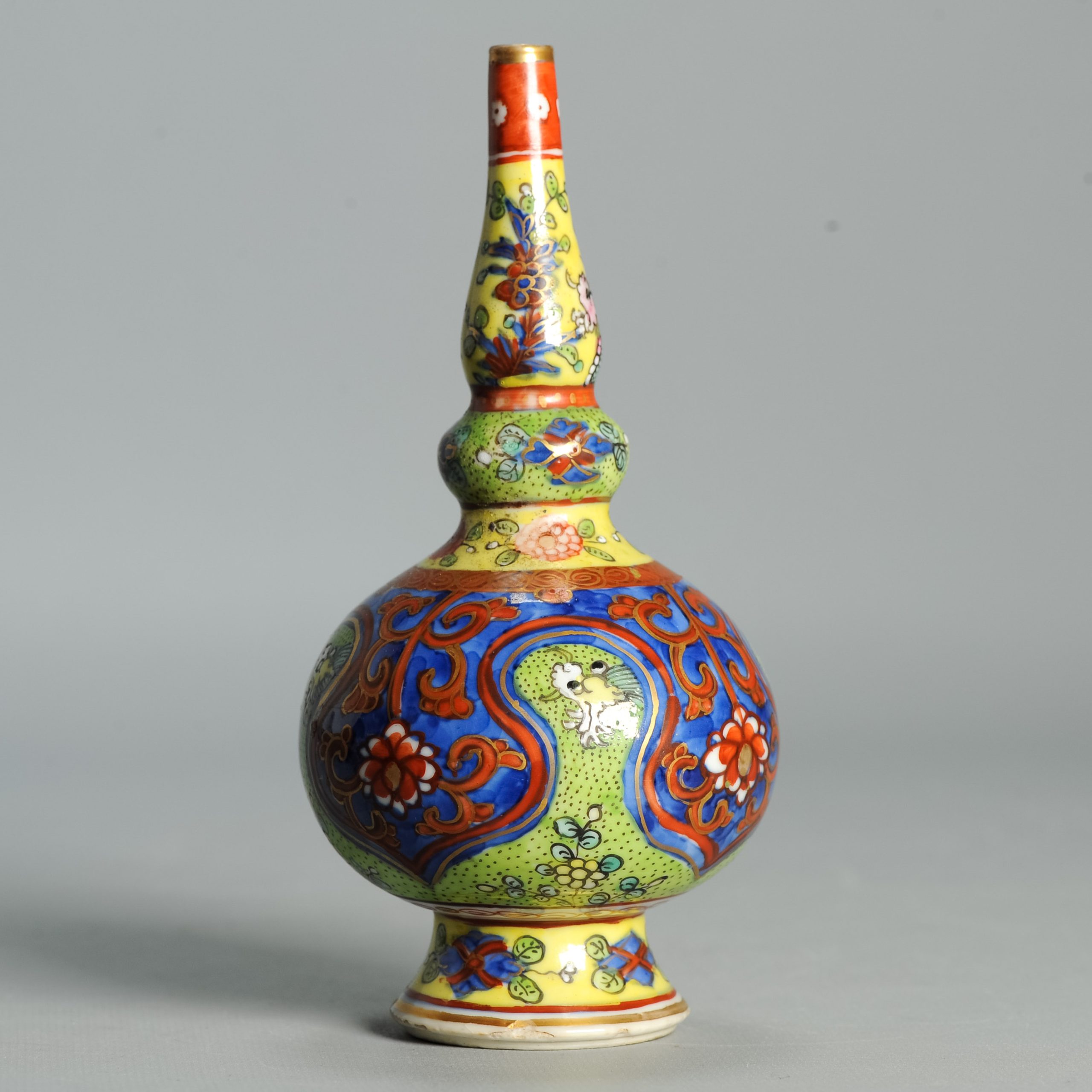 1575 Antique Chinese Blue and White 1700s Chinese Waterdropper with ca 1800 English Regency / George the IV 19th c redecoration