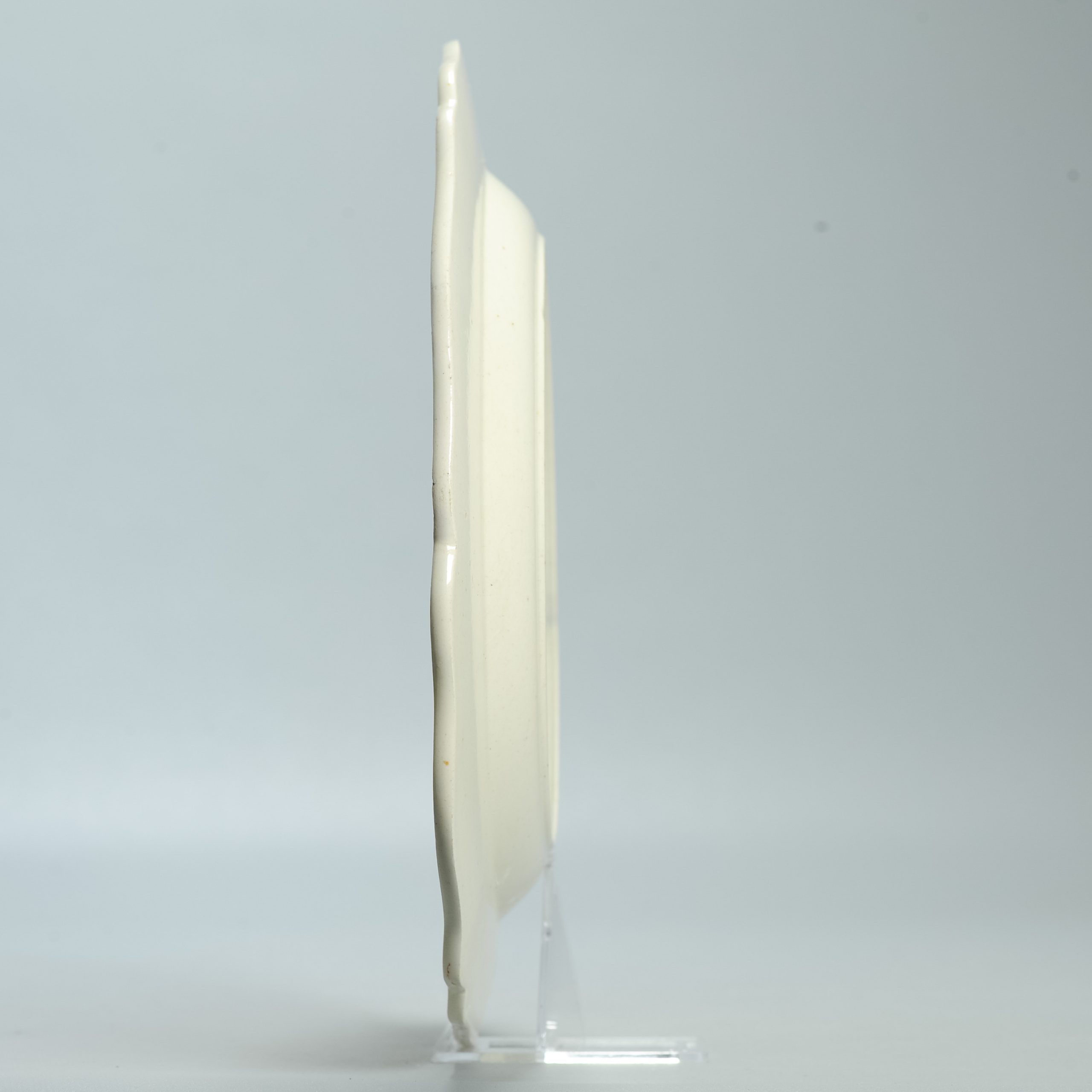 1560 Antique English Creamware Dish Decorated in Holland "Het Huewelijk" - Image 11