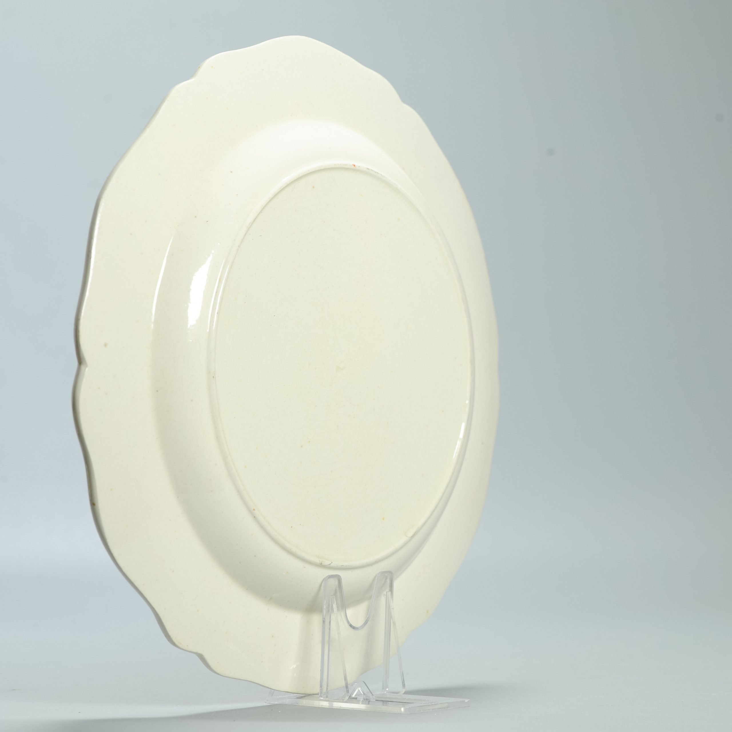 1560 Antique English Creamware Dish Decorated in Holland "Het Huewelijk" - Image 10