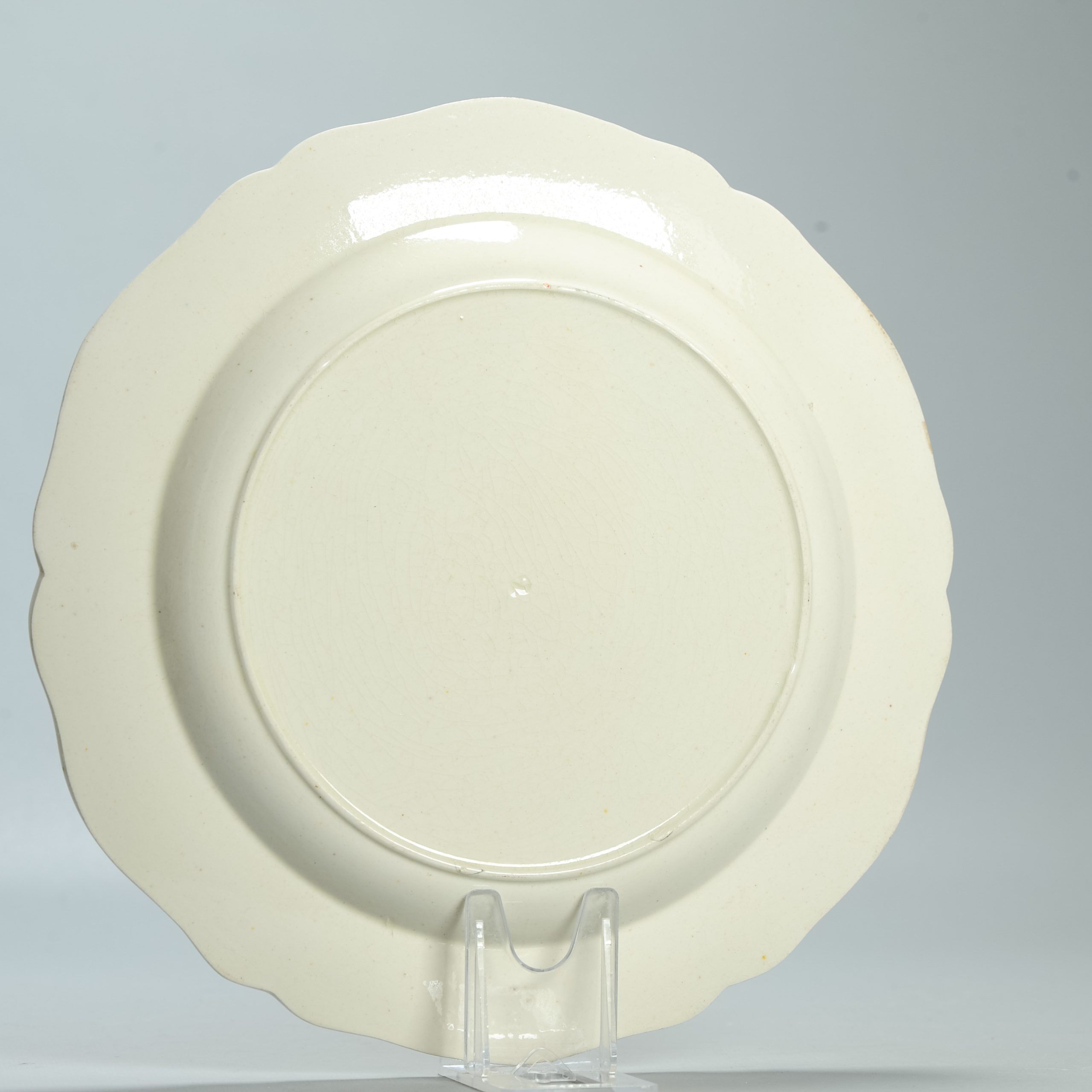 1560 Antique English Creamware Dish Decorated in Holland "Het Huewelijk" - Image 9