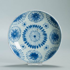 1584 Antique Ming Period Landscape Dish With Landscape Kosometsuke Style Chinese China