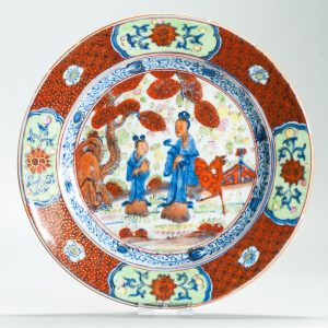 1597 Antique Plate 1700s with ca 1800 English Regency / George the IV 19th c redecoration