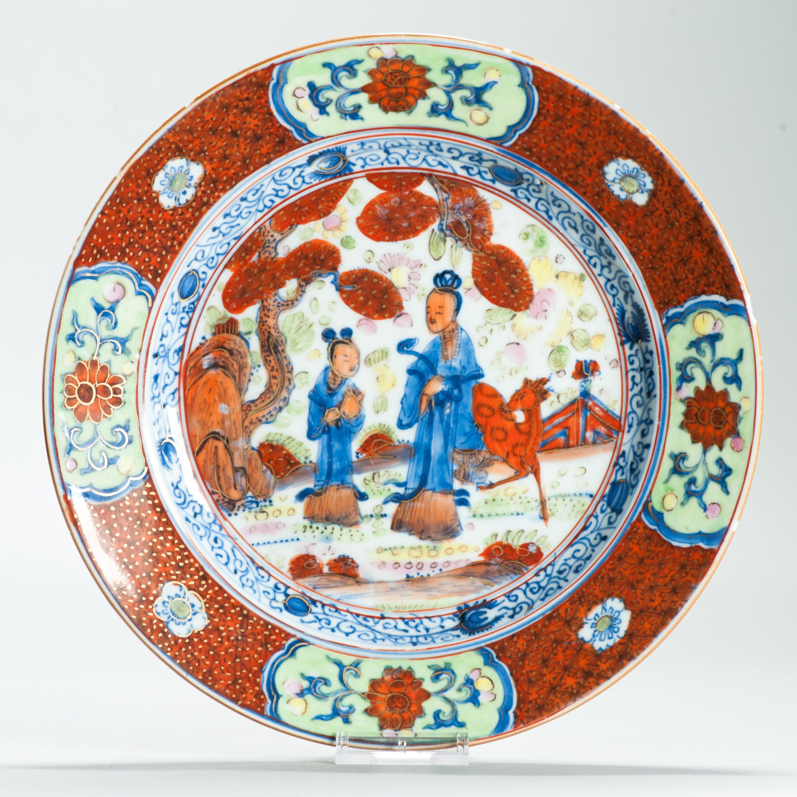 1597 Antique Plate 1700s with ca 1800 English Regency / George the IV 19th c redecoration