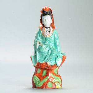 1629 Antique 17th c White Dehua Statue with ca 1800 English Regency / George the IV 19th c redecoration