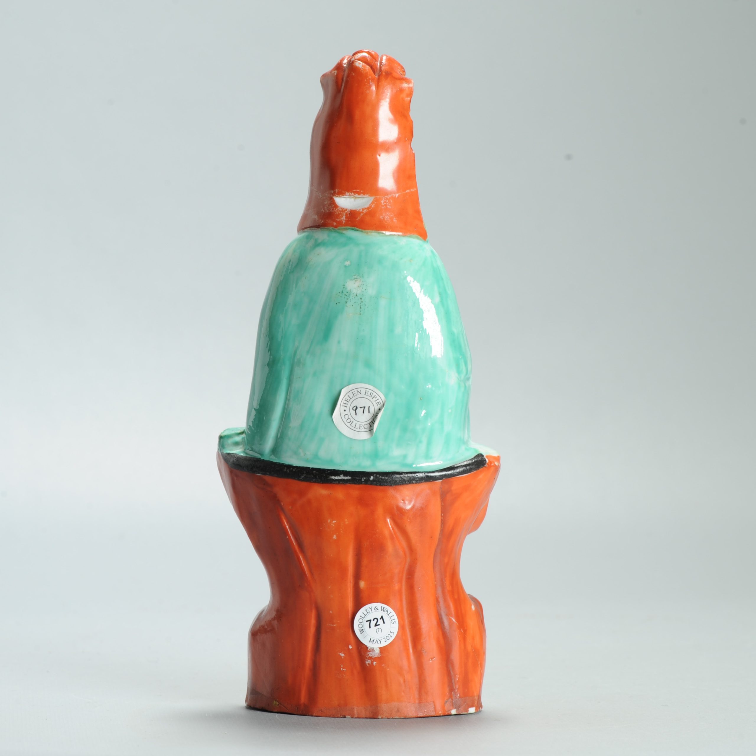 1629 Antique 17th c White Dehua Statue with ca 1800 English Regency / George the IV 19th c redecoration - Image 8