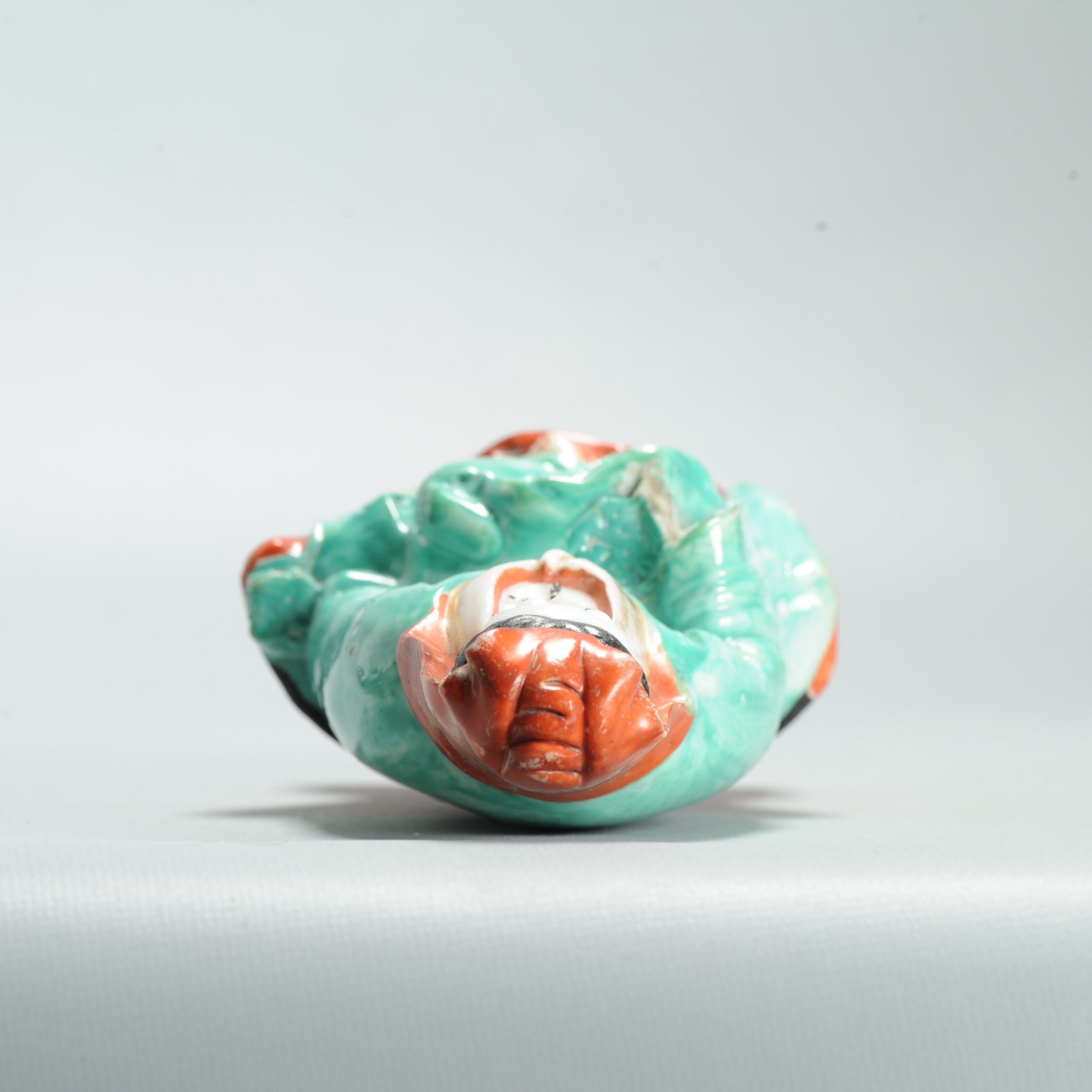 1629 Antique 17th c White Dehua Statue with ca 1800 English Regency / George the IV 19th c redecoration - Image 15