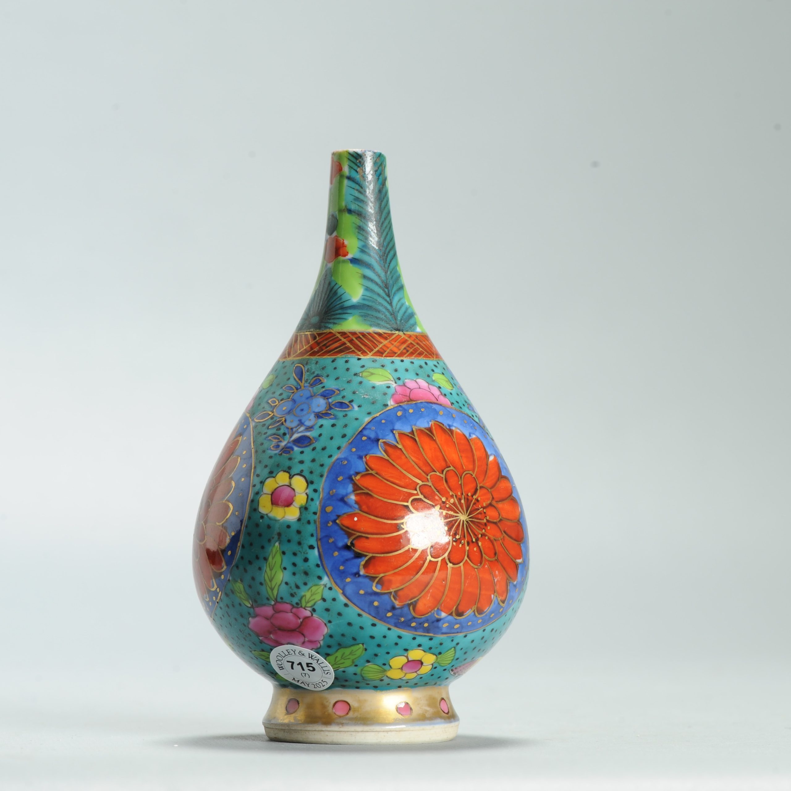 1630 Antique 17th c Blue and White Waterdropper Statue with ca 1800 English Regency / George the IV 19th c redecoration - Image 8