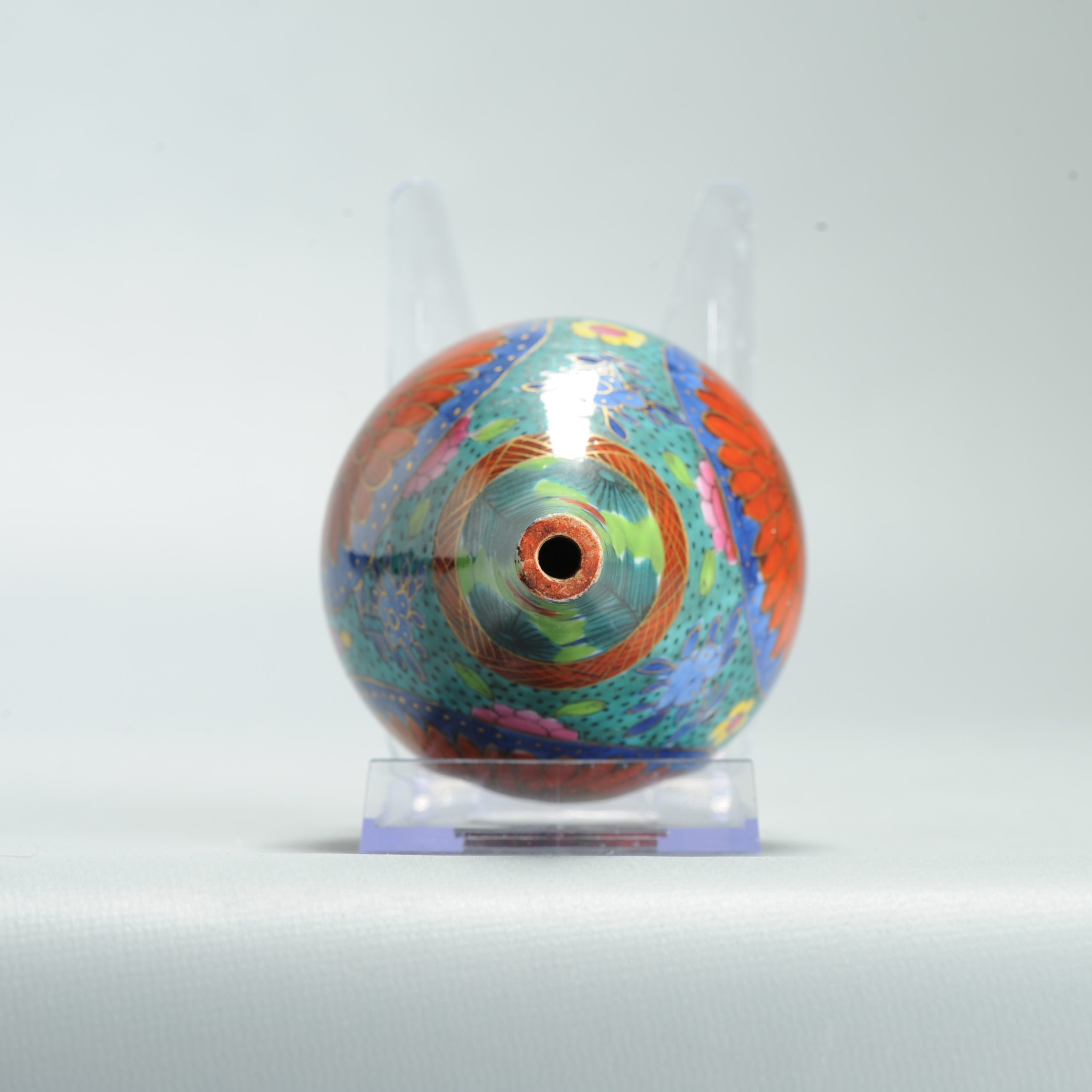 1630 Antique 17th c Blue and White Waterdropper Statue with ca 1800 English Regency / George the IV 19th c redecoration - Image 5