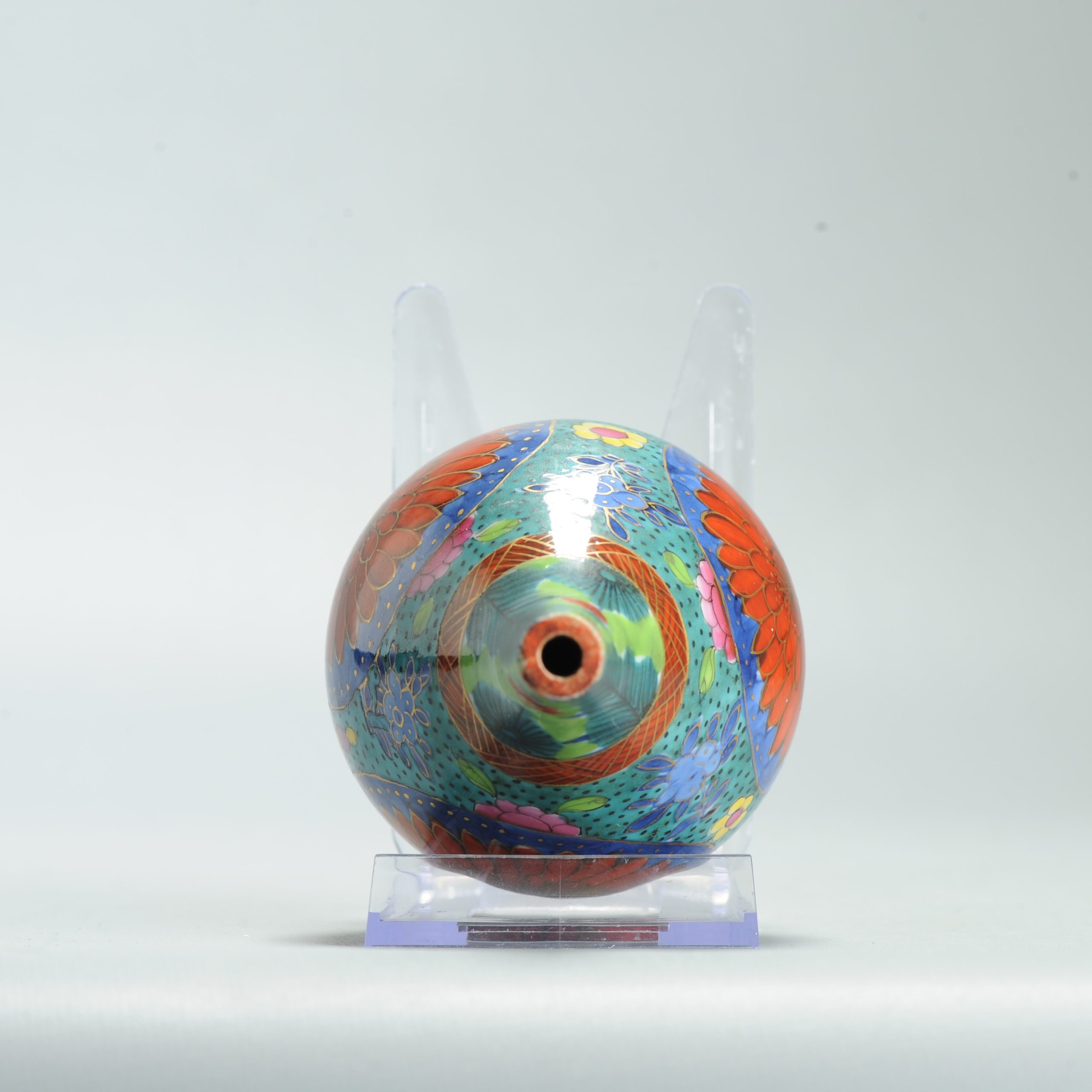 1630 Antique 17th c Blue and White Waterdropper Statue with ca 1800 English Regency / George the IV 19th c redecoration - Image 4