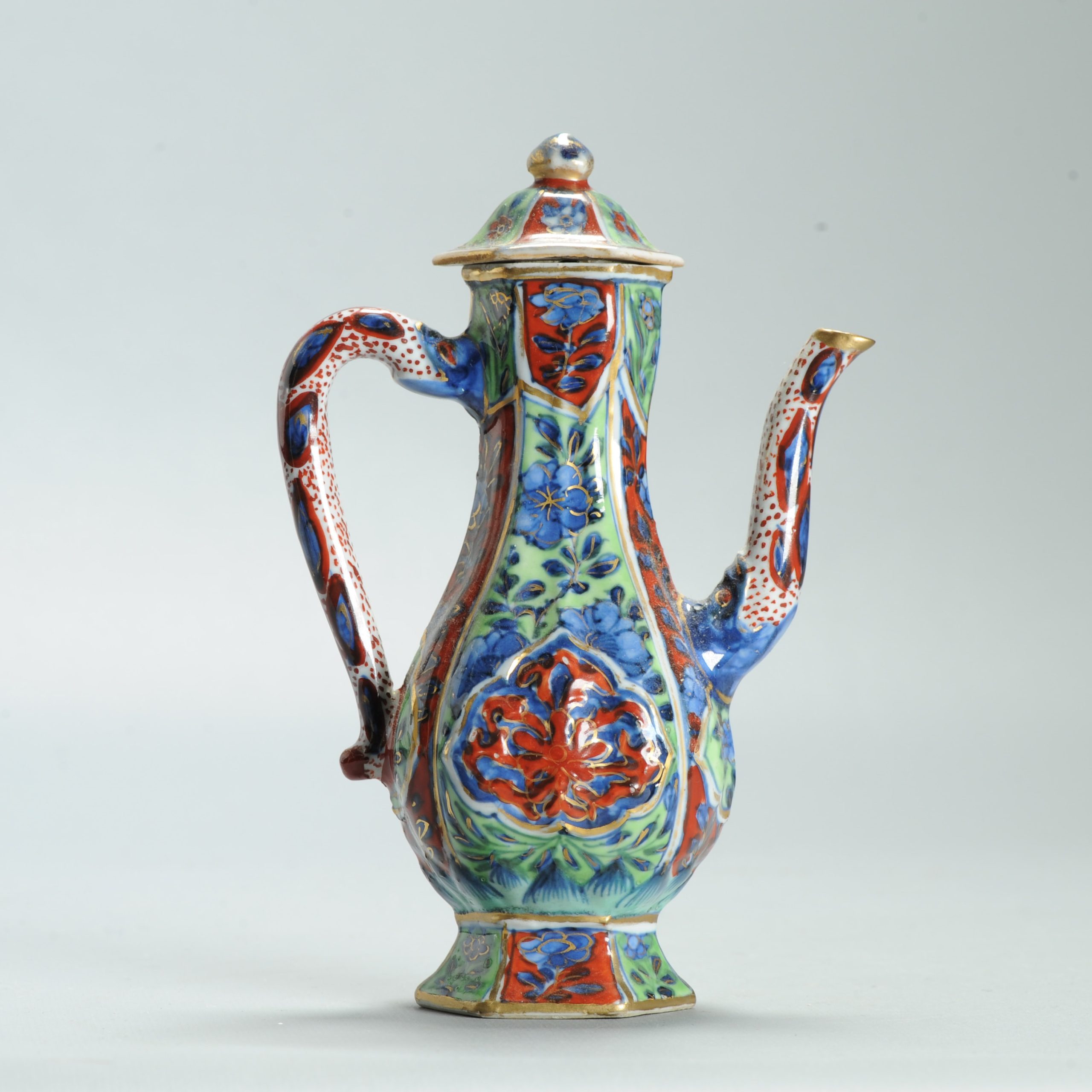 1628 Antique 17th c White Ewer with ca 1800 English Regency / George the IV 19th c redecoration - Image 7