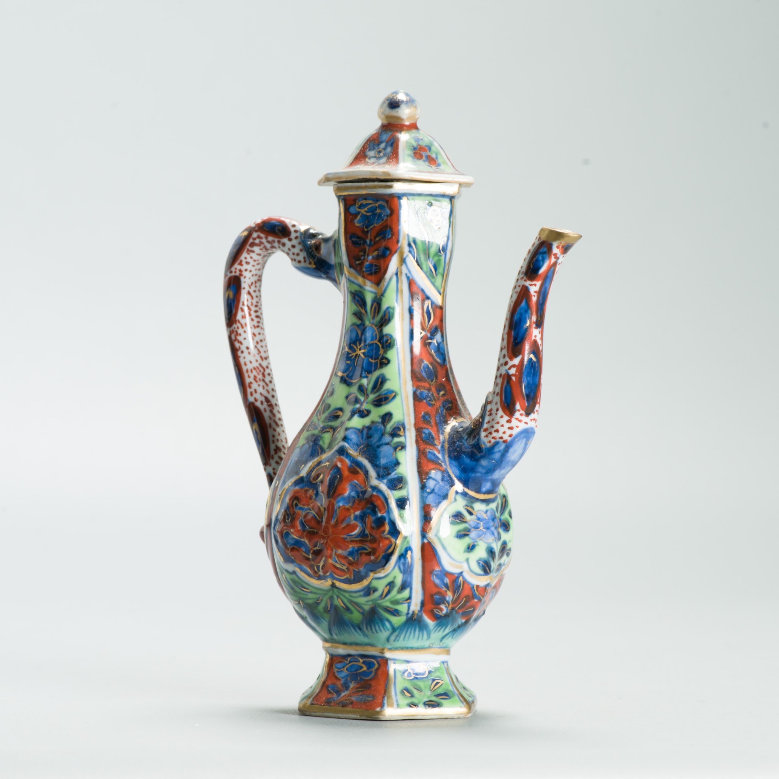 1628 Antique 17th c White Ewer with ca 1800 English Regency / George the IV 19th c redecoration - Image 6