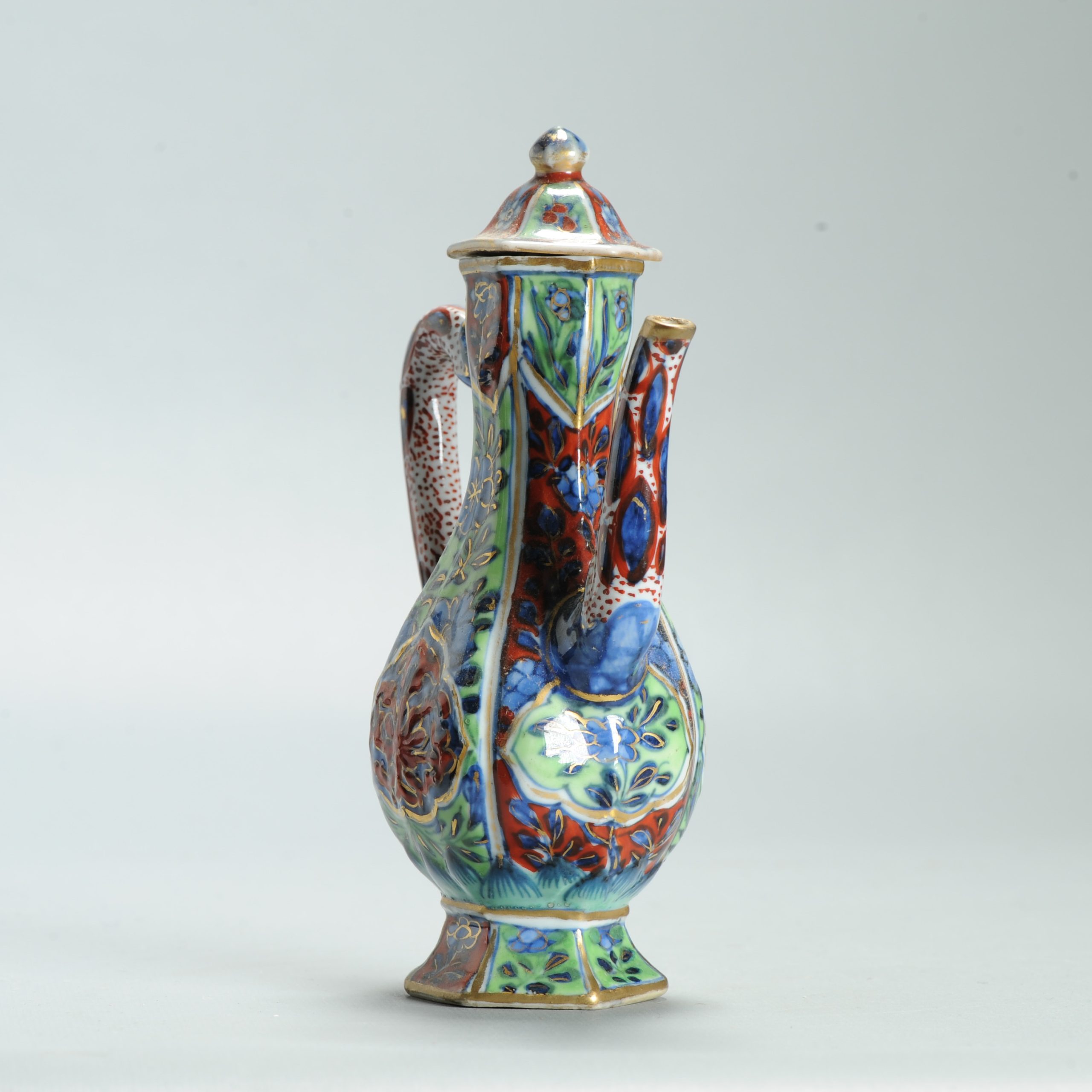 1628 Antique 17th c White Ewer with ca 1800 English Regency / George the IV 19th c redecoration - Image 5