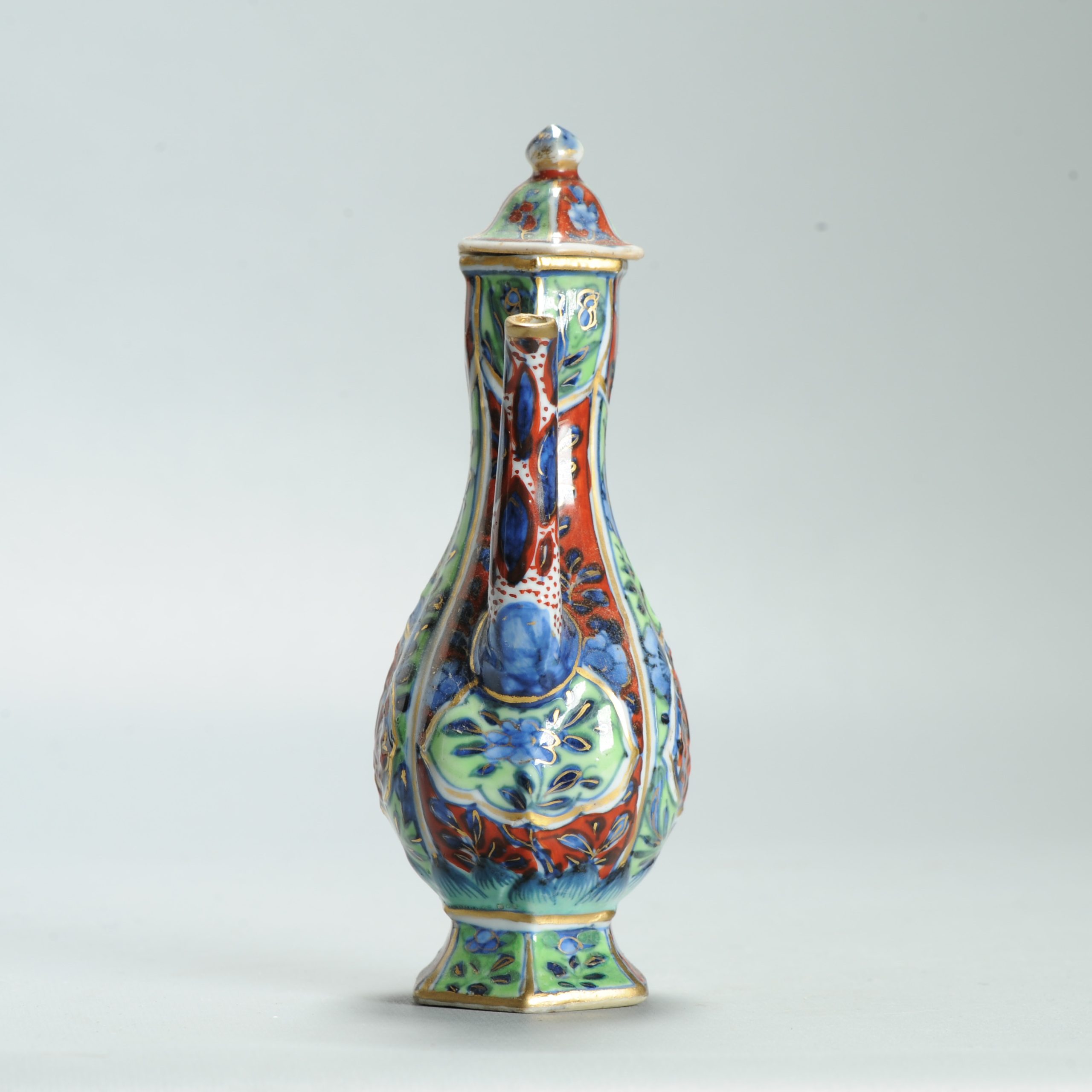 1628 Antique 17th c White Ewer with ca 1800 English Regency / George the IV 19th c redecoration - Image 4