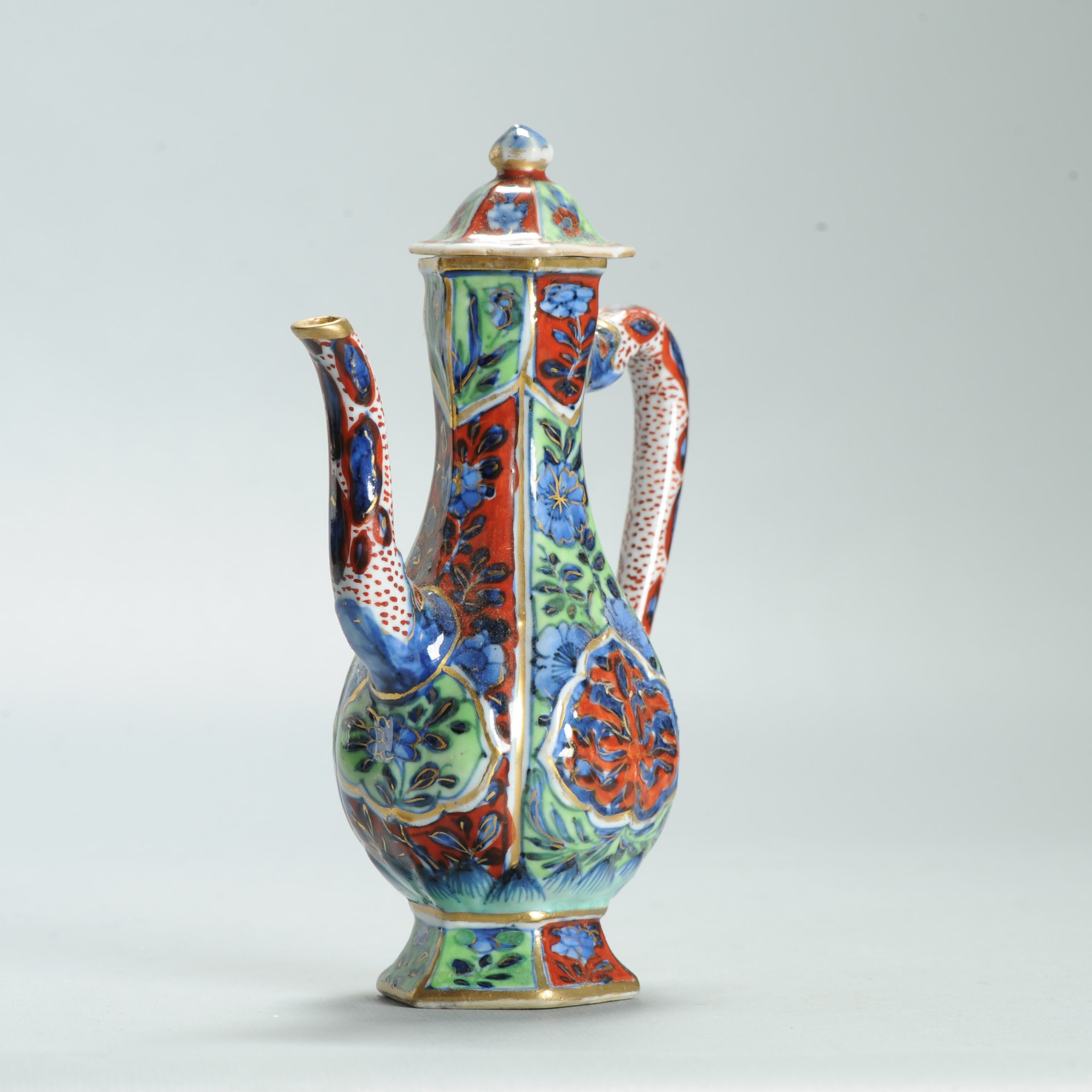 1628 Antique 17th c White Ewer with ca 1800 English Regency / George the IV 19th c redecoration - Image 3