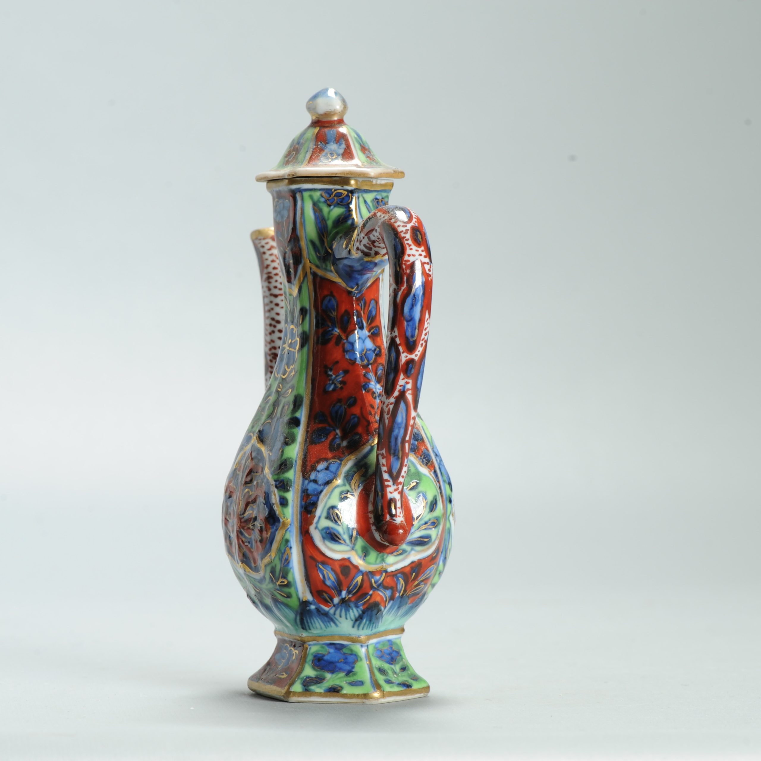 1628 Antique 17th c White Ewer with ca 1800 English Regency / George the IV 19th c redecoration - Image 11