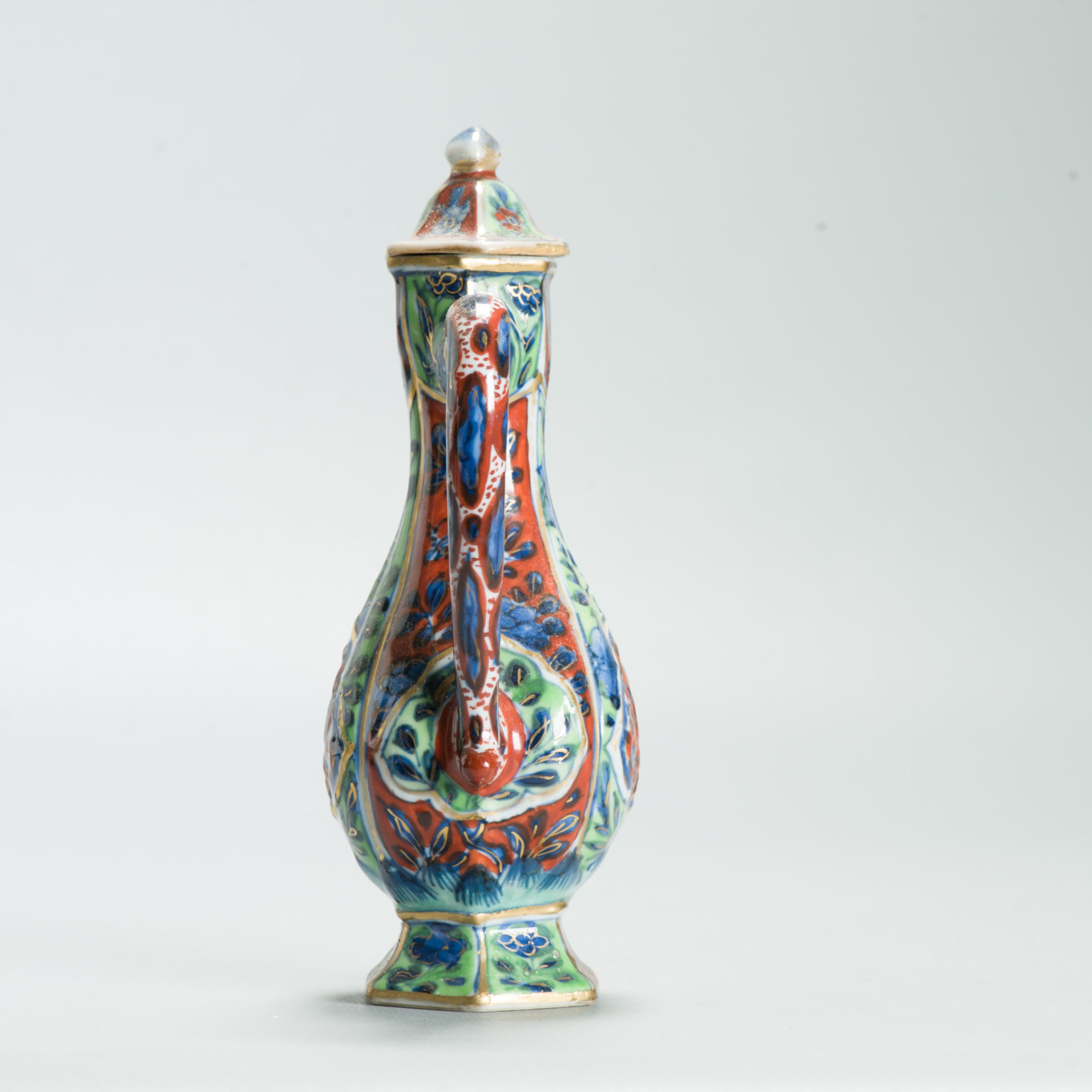 1628 Antique 17th c White Ewer with ca 1800 English Regency / George the IV 19th c redecoration - Image 10