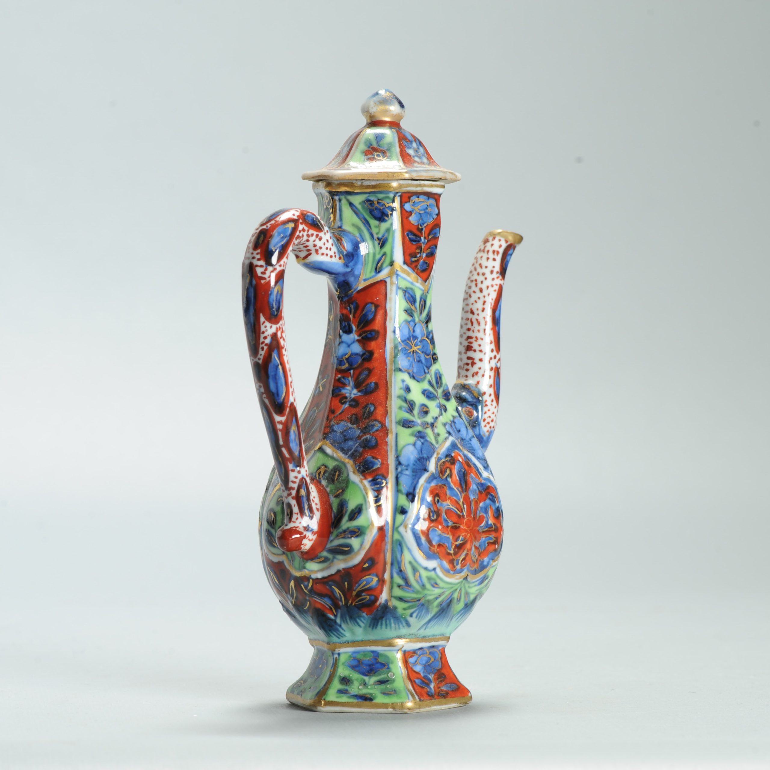 1628 Antique 17th c White Ewer with ca 1800 English Regency / George the IV 19th c redecoration - Image 9