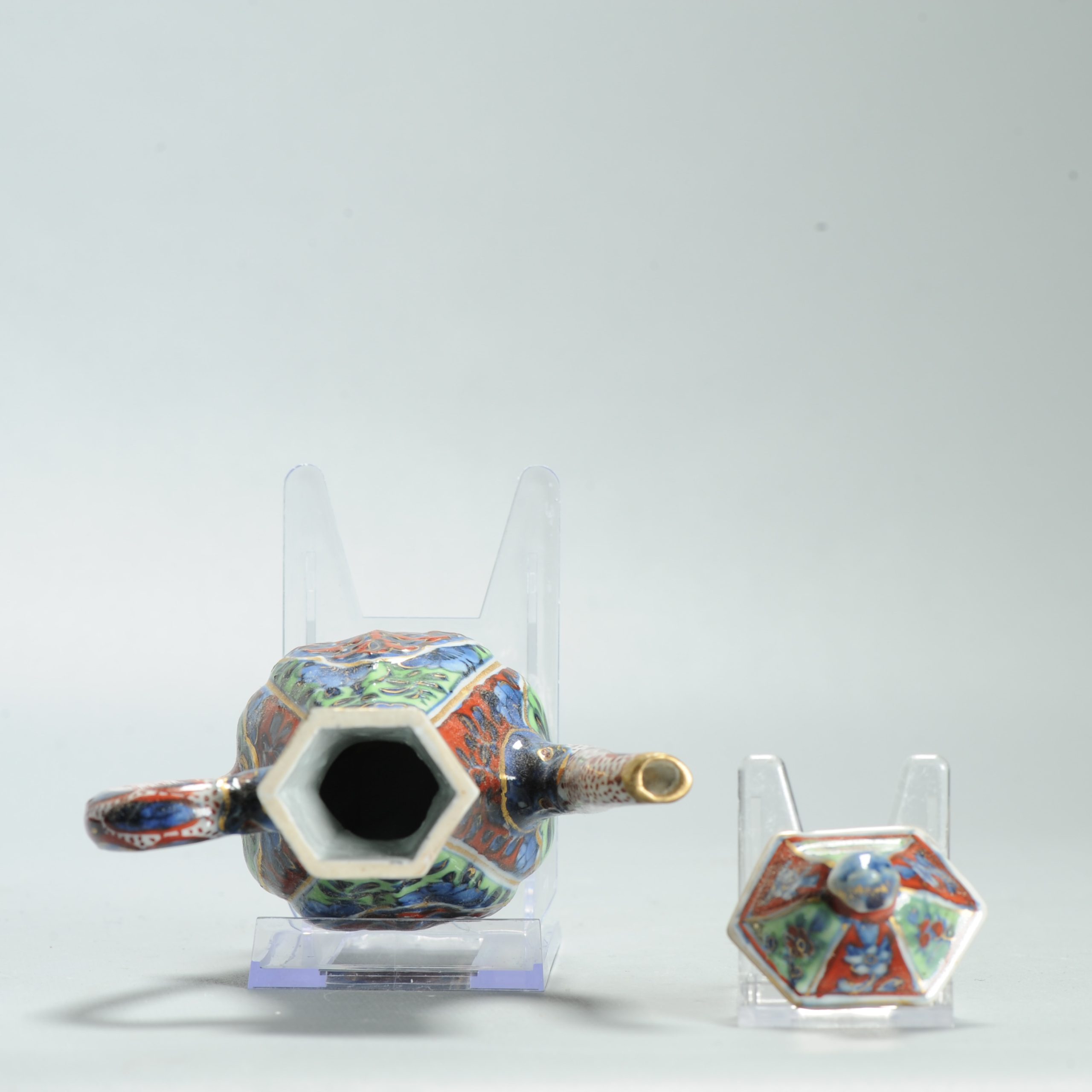 1628 Antique 17th c White Ewer with ca 1800 English Regency / George the IV 19th c redecoration - Image 15